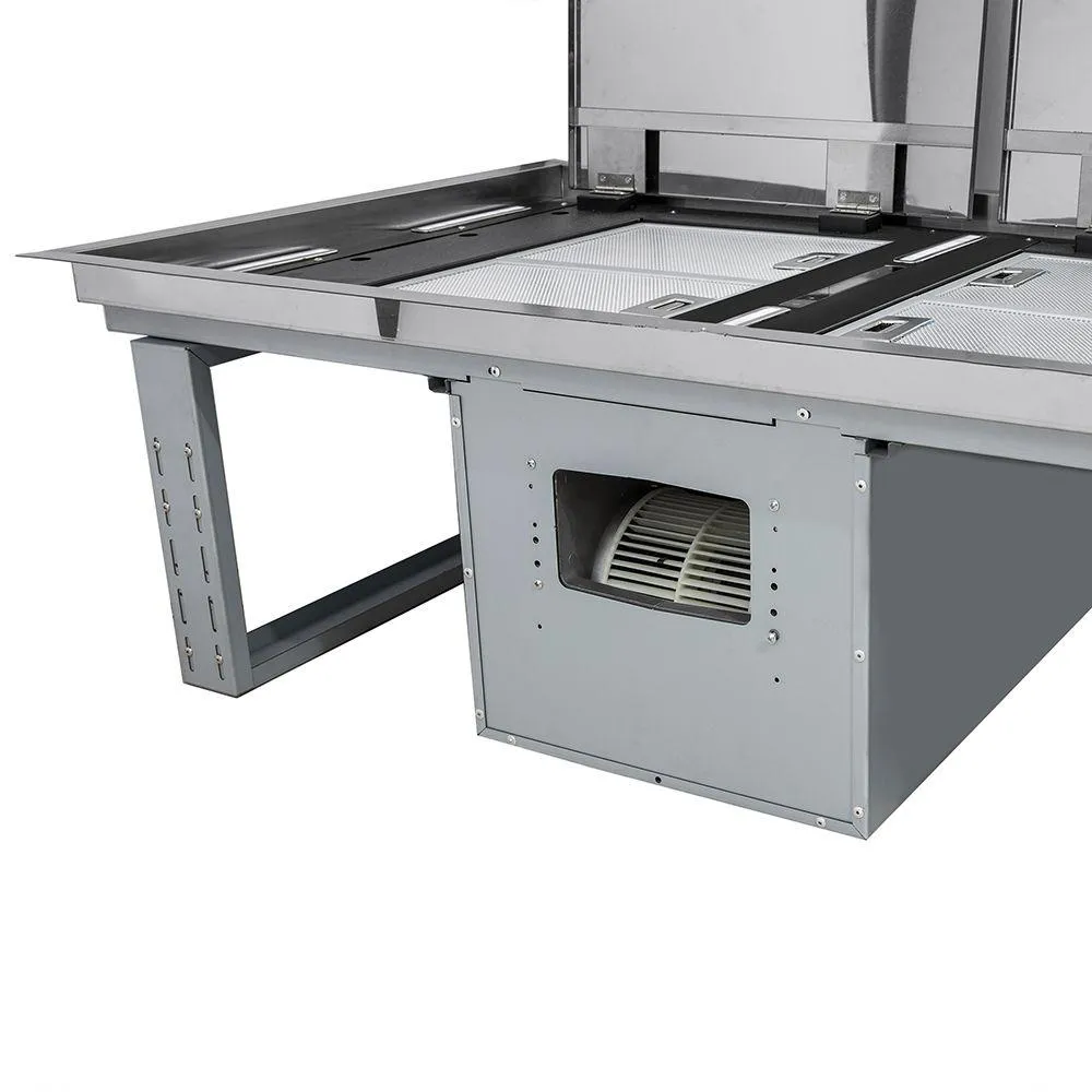 Forno FRHRE531244 Arezzo - 44 Celling Range Hood With Perimetric Heat. Odor. Gases And Steam Air Capture