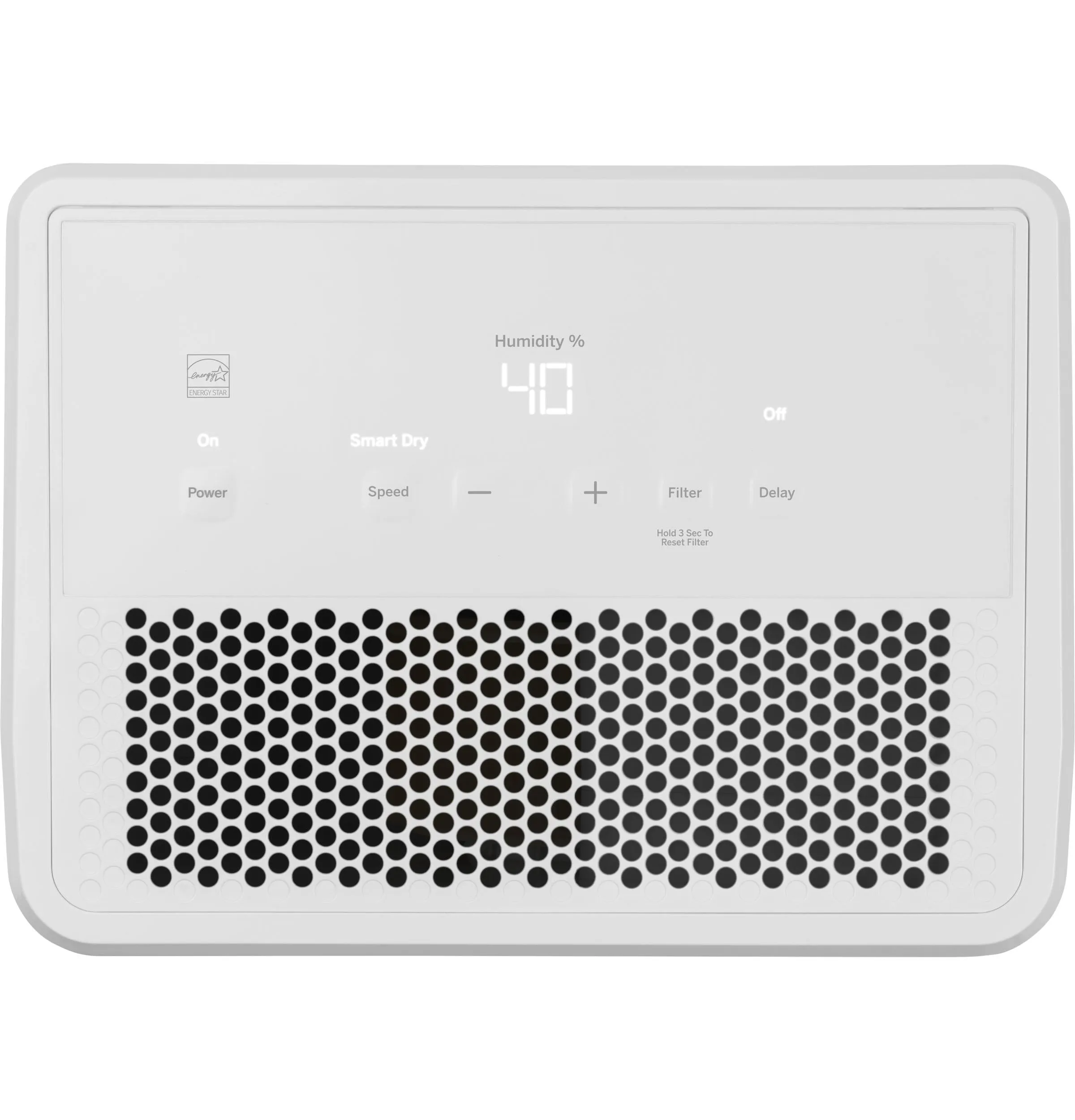 Ge Appliances ADHR35LB Ge 35 Pint Energy Star Portable Dehumidifier With Smart Dry For Very Damp Spaces