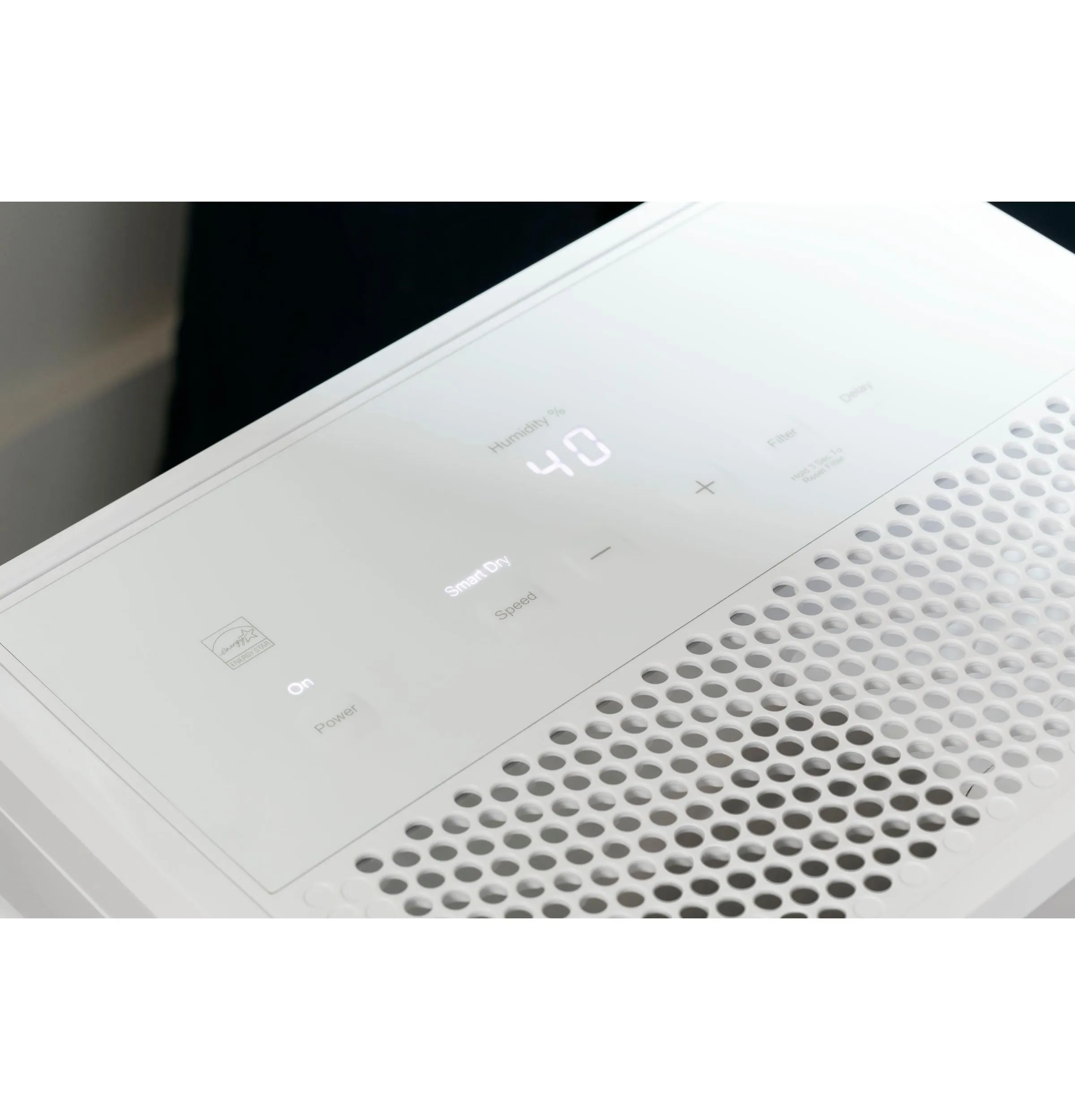 Ge Appliances ADHR35LB Ge 35 Pint Energy Star Portable Dehumidifier With Smart Dry For Very Damp Spaces