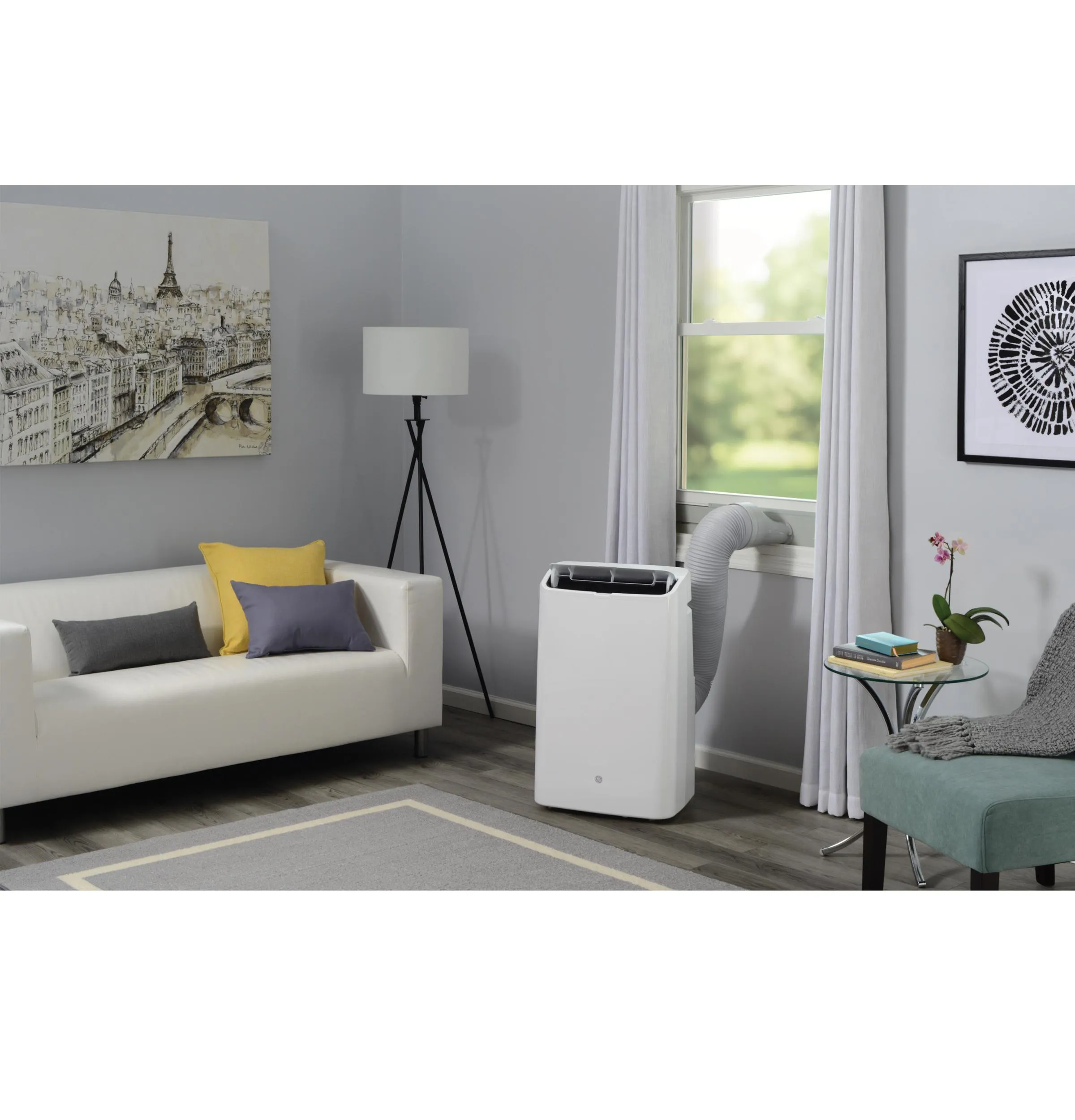 Ge Appliances APCD08JASW Ge 8.500 Btu Portable Air Conditioner With Dehumifier And Remote. White