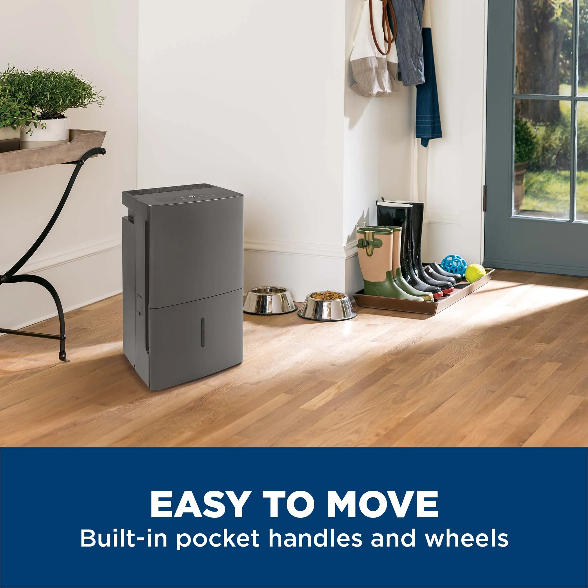 Ge Appliances APEW50LZ Ge Energy Star 50 Pint Portable Dehumidifier With Built-In Pump For Wet Spaces