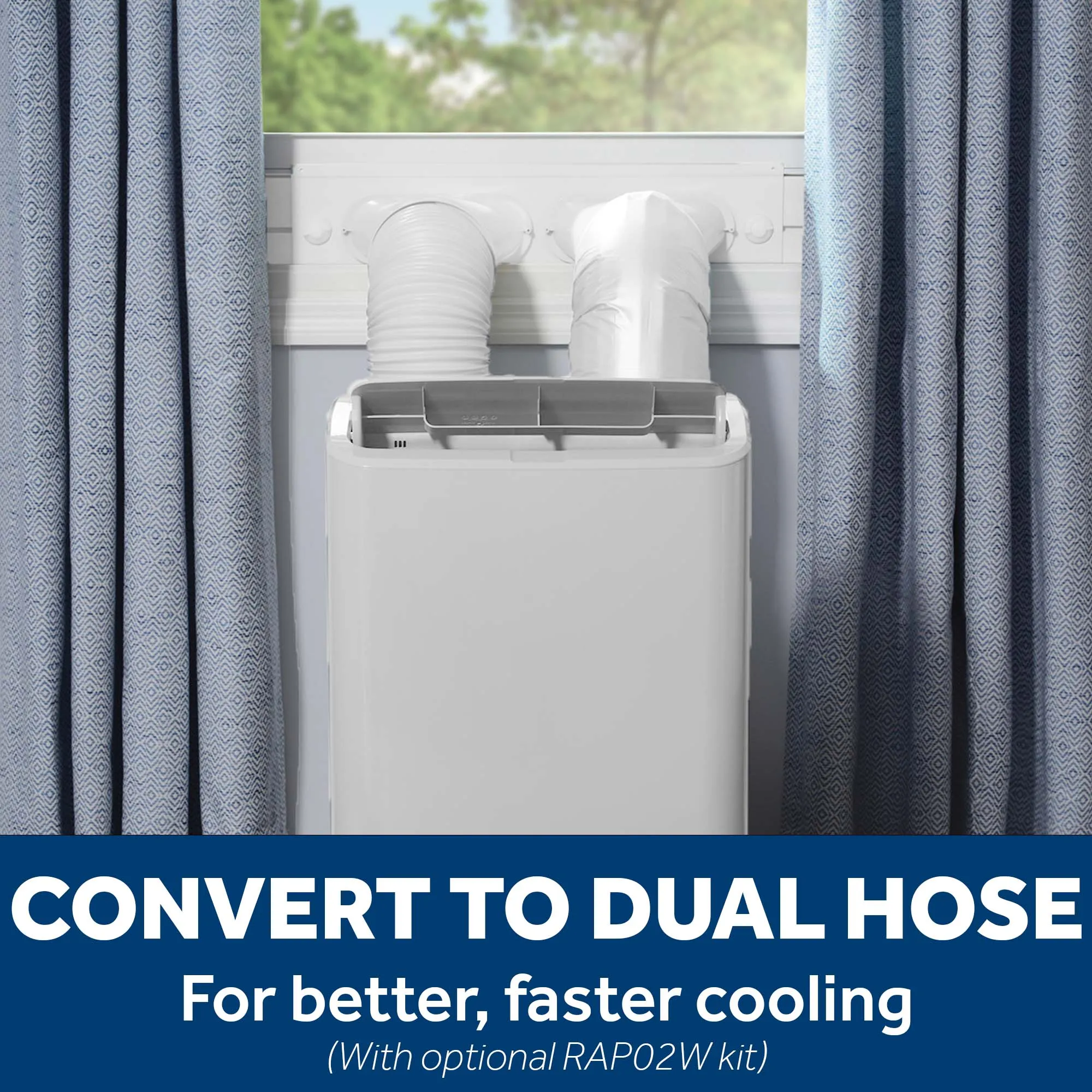 Ge Appliances APLS08WWF Ge 8.000 Btu Class Smart Portable Air Conditioner For Medium Rooms Up To 350 Sq Ft. (8.100 Btu Doe)