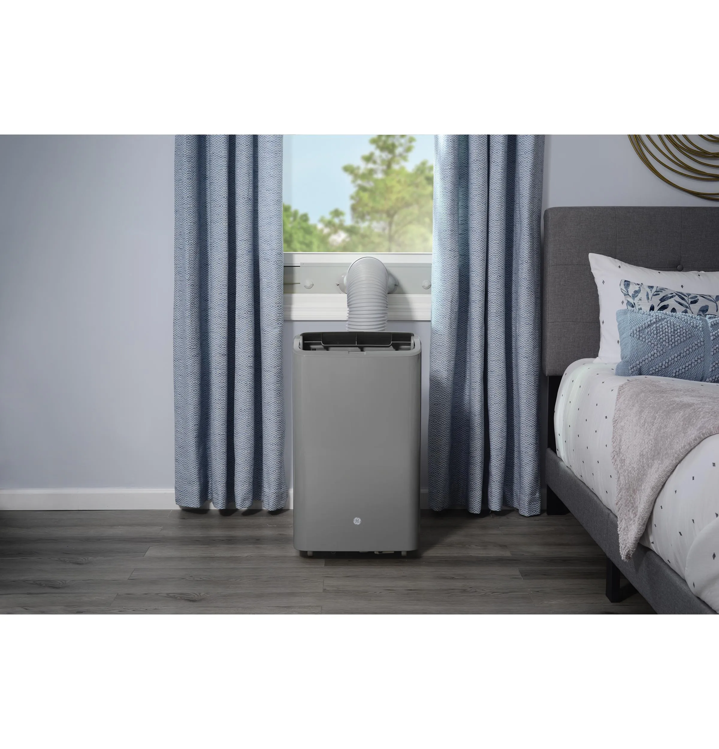 Ge Appliances APWD07JASG Ge 7.500 Btu Smart Portable Air Conditioner With Dehumidifier And Remote. Grey