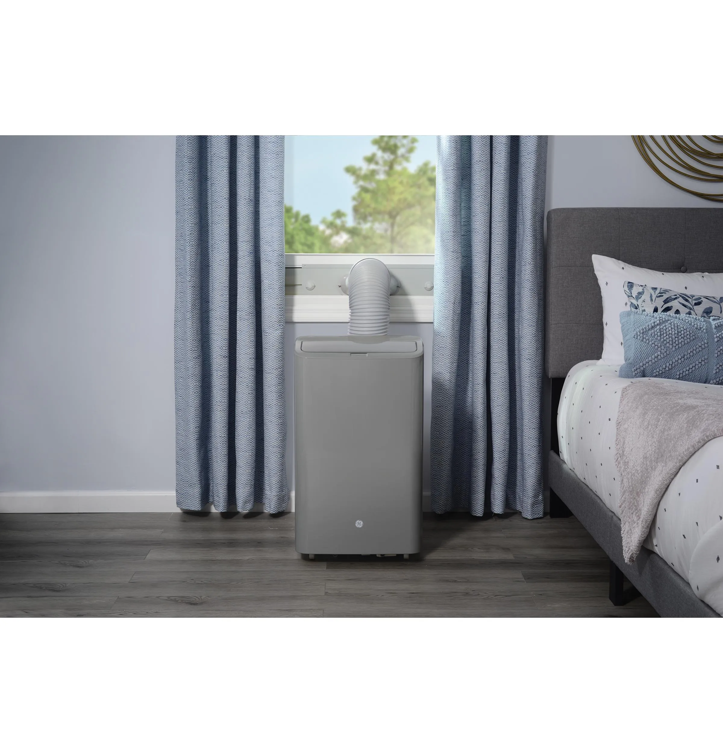 Ge Appliances APWD07JASG Ge 7.500 Btu Smart Portable Air Conditioner With Dehumidifier And Remote. Grey