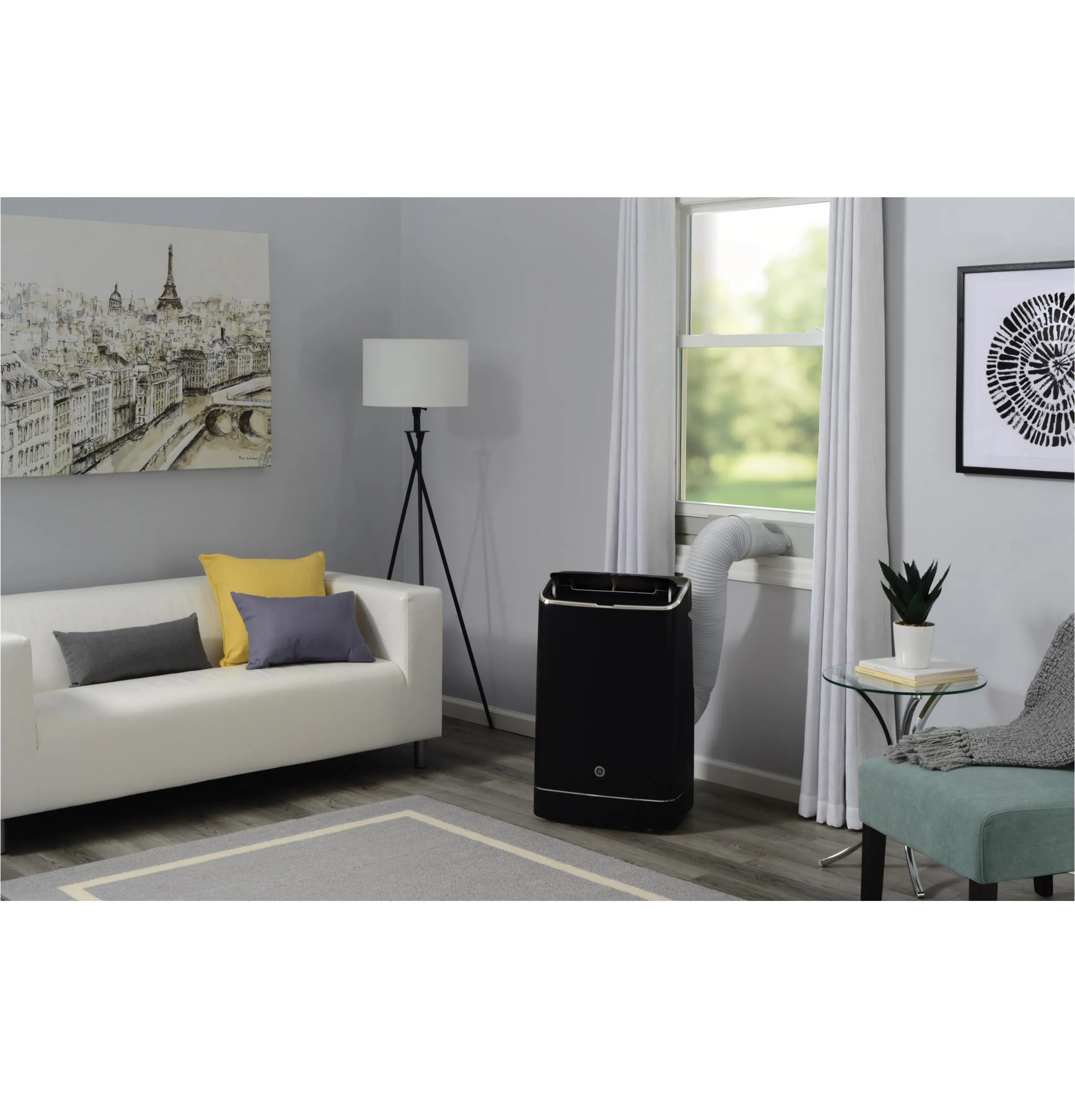 Ge Appliances APXD10JAWB Ge 10.000 Btu Heat/Cool Smart Portable Air Conditioner For Medium Rooms Up To 450 Sq Ft.