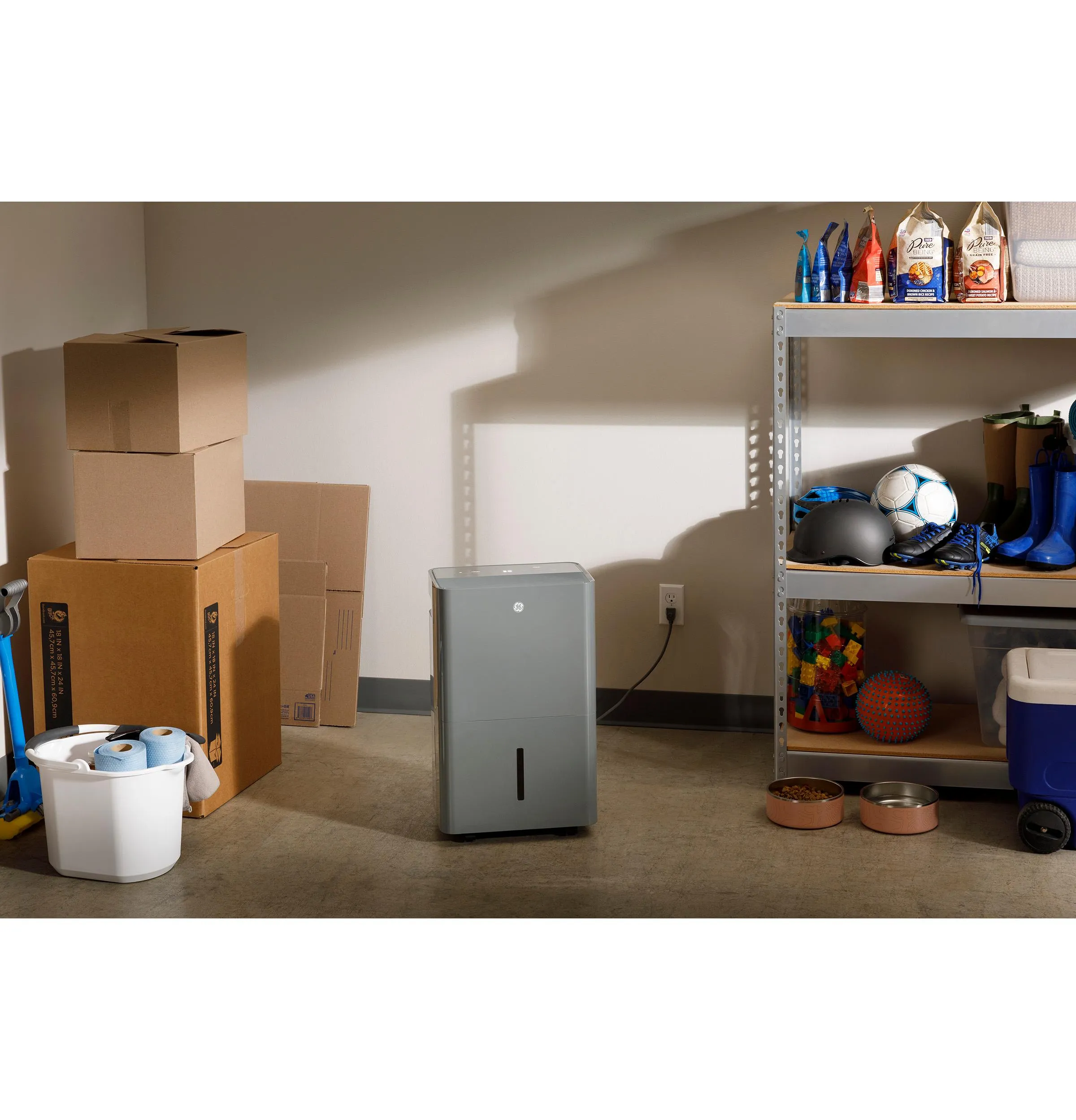 Ge Appliances APYR50LC Ge Energy Star 50 Pint Portable Dehumidifier With Built-In Pump And Smart Dry For Wet Spaces