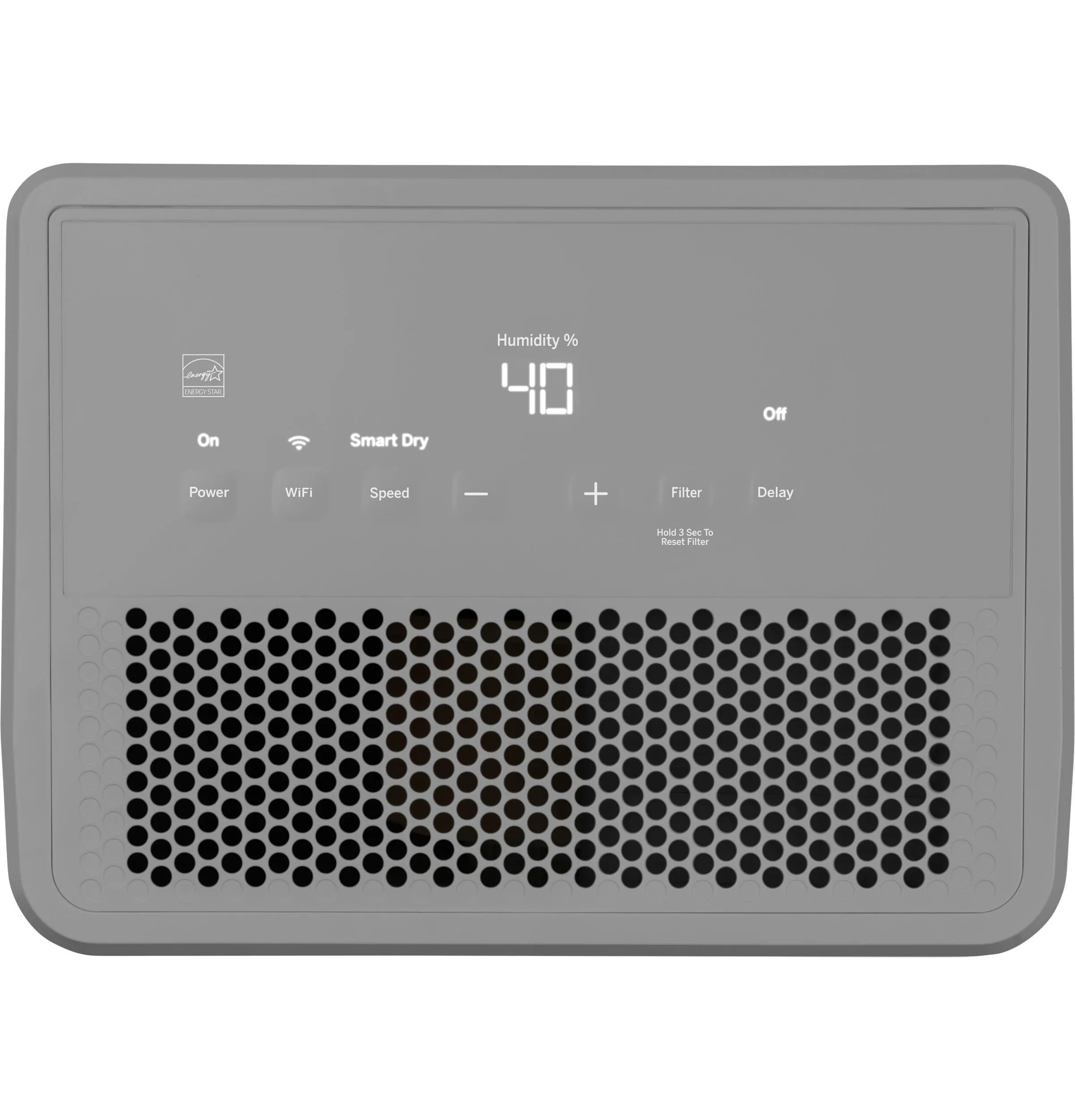 Ge Appliances AWHR50LB Ge 50 Pint Energy Star Smart Portable Dehumidifier With Smart Dry For Wet Spaces