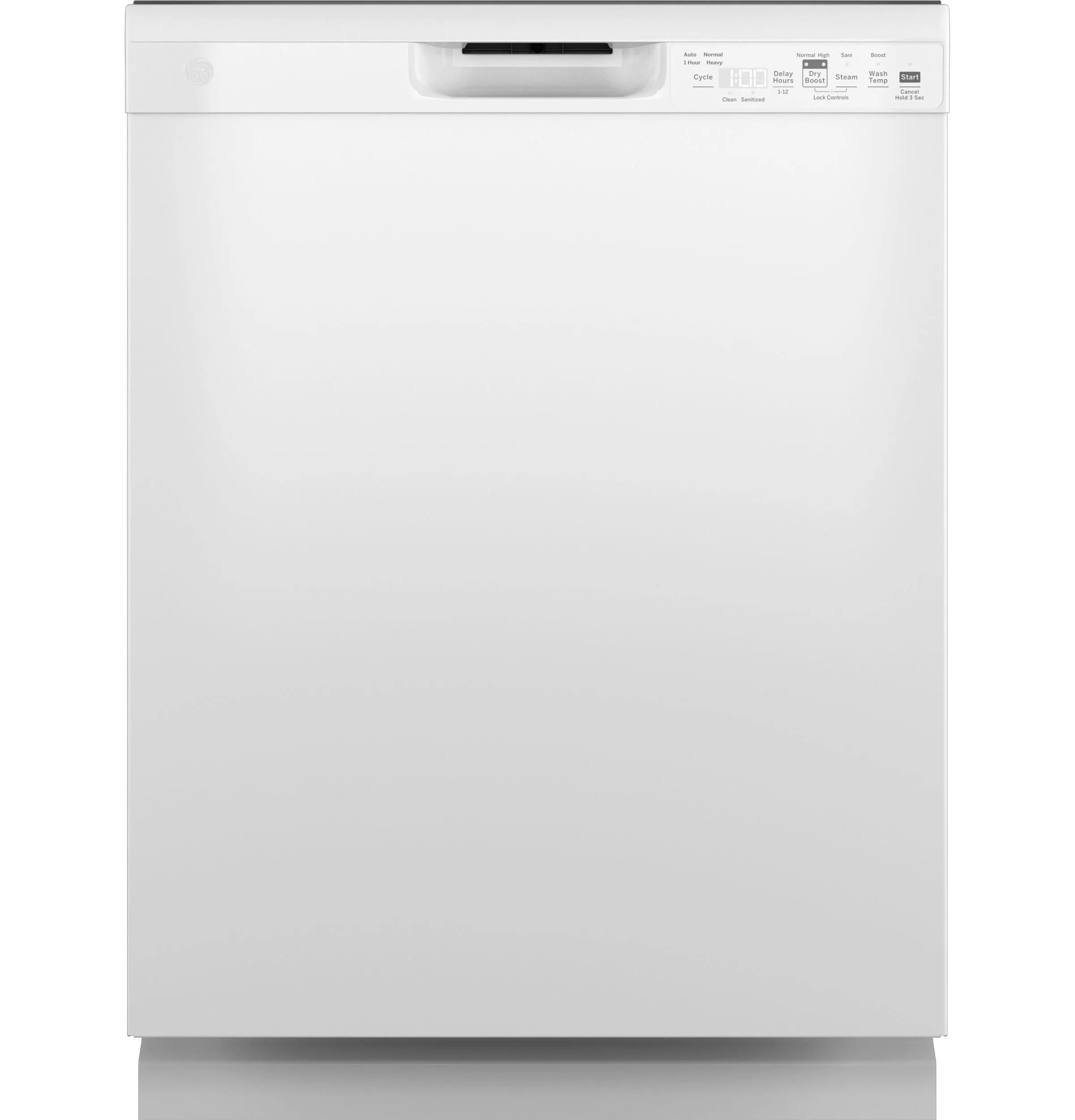 Ge Appliances GDF550PGRWW Ge Front Control With Plastic Interior Dishwasher With Sanitize Cycle & Dry Boost