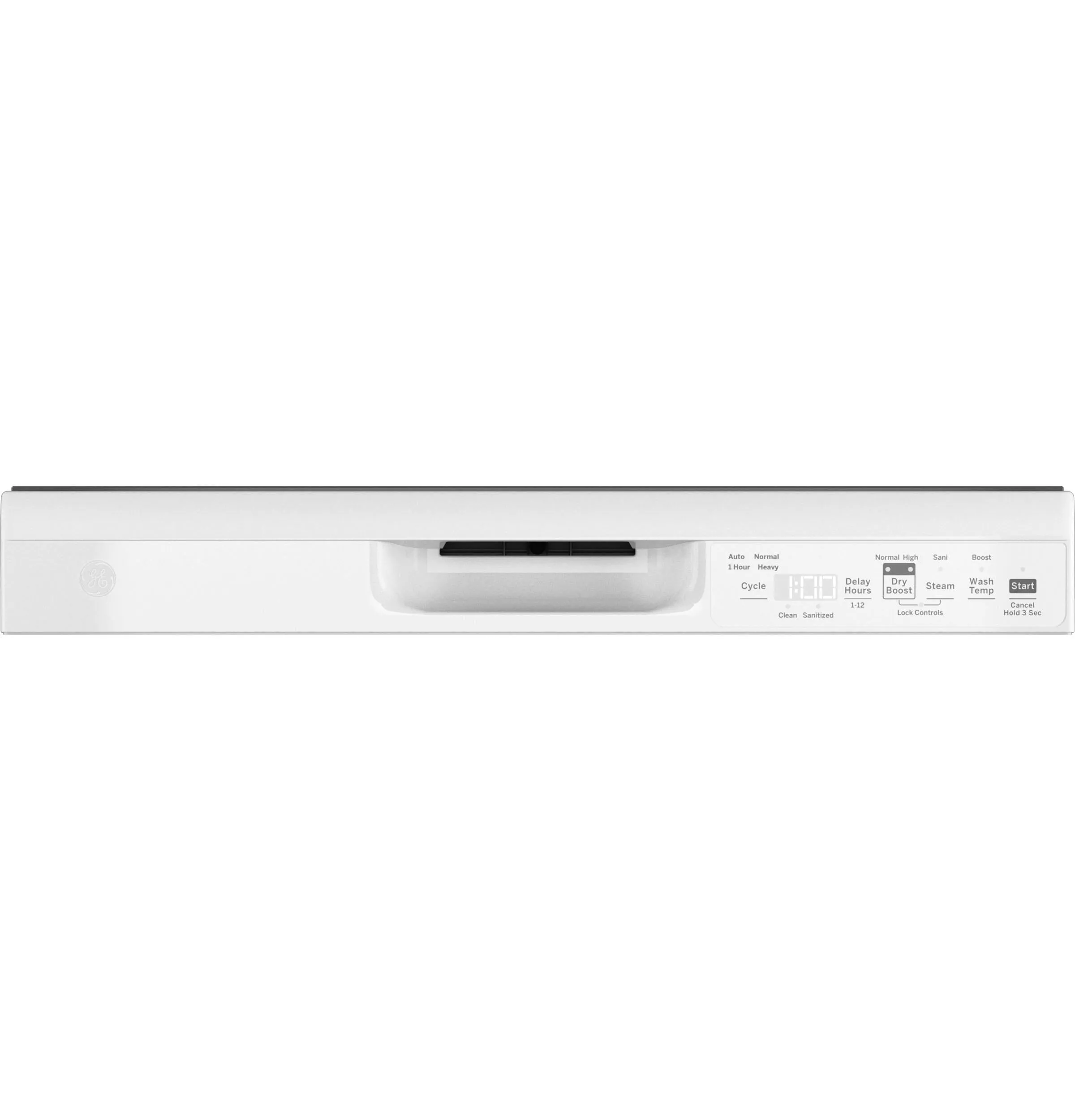 Ge Appliances GDF550PGRWW Ge Front Control With Plastic Interior Dishwasher With Sanitize Cycle & Dry Boost