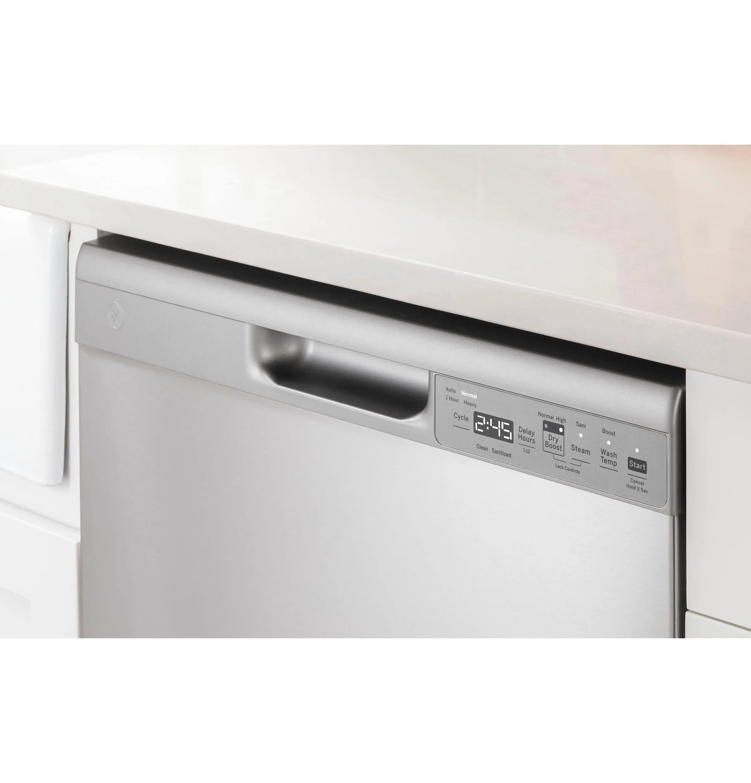 Ge Appliances GDF550PSRSS Ge Front Control With Plastic Interior Dishwasher With Sanitize Cycle & Dry Boost