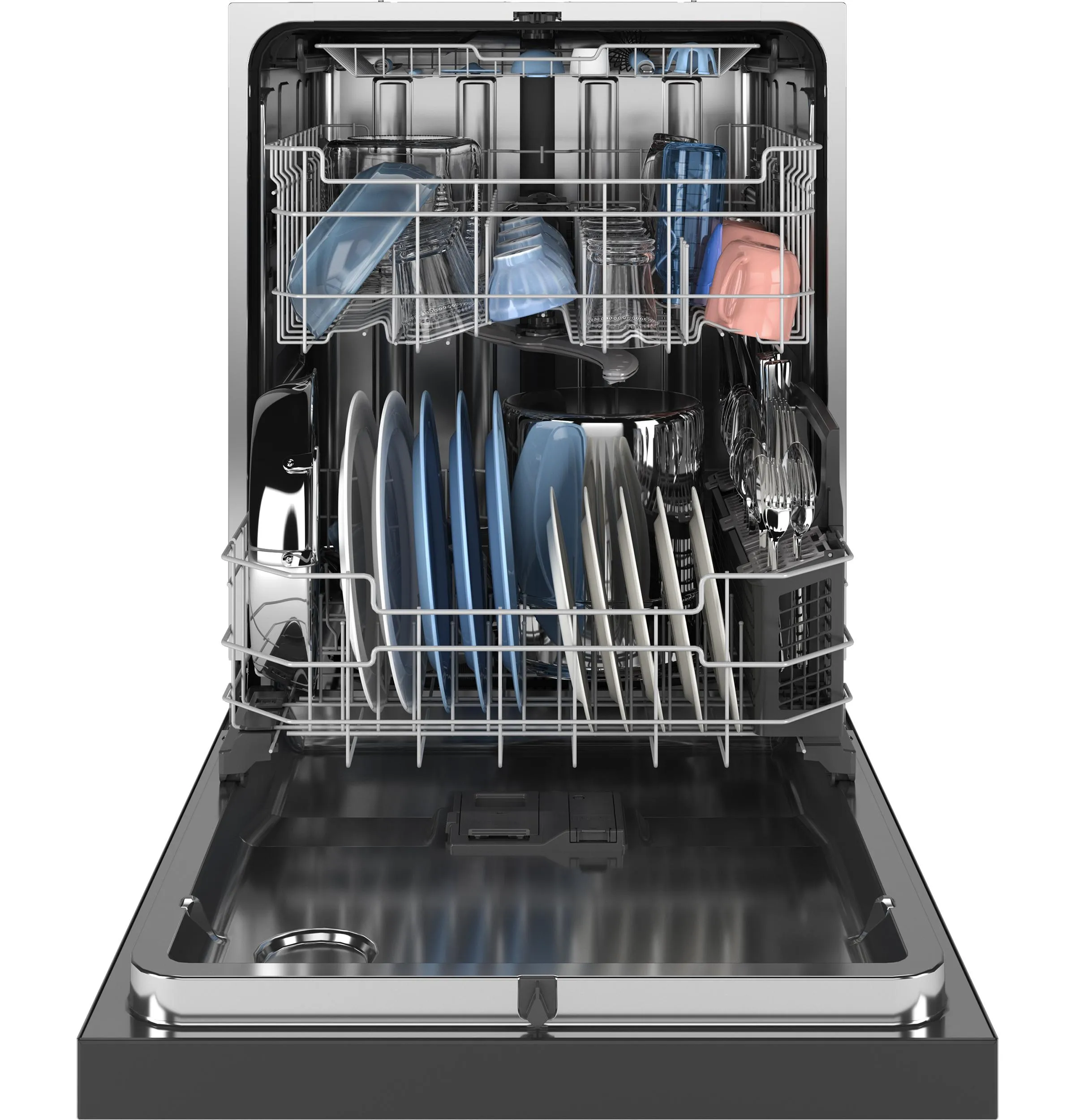 Ge Appliances GDF650SMVES Ge Front Control With Stainless Steel Interior Dishwasher With Sanitize Cycle