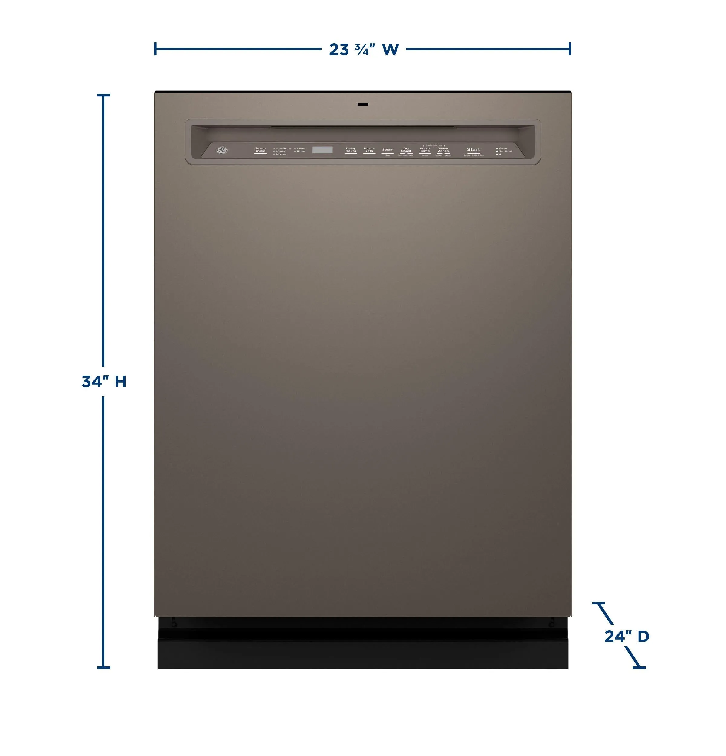 Ge Appliances GDF650SMVES Ge Front Control With Stainless Steel Interior Dishwasher With Sanitize Cycle