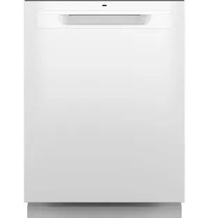 Ge Appliances GDP630PGRWW Ge Top Control With Plastic Interior Dishwasher With Sanitize Cycle & Dry Boost