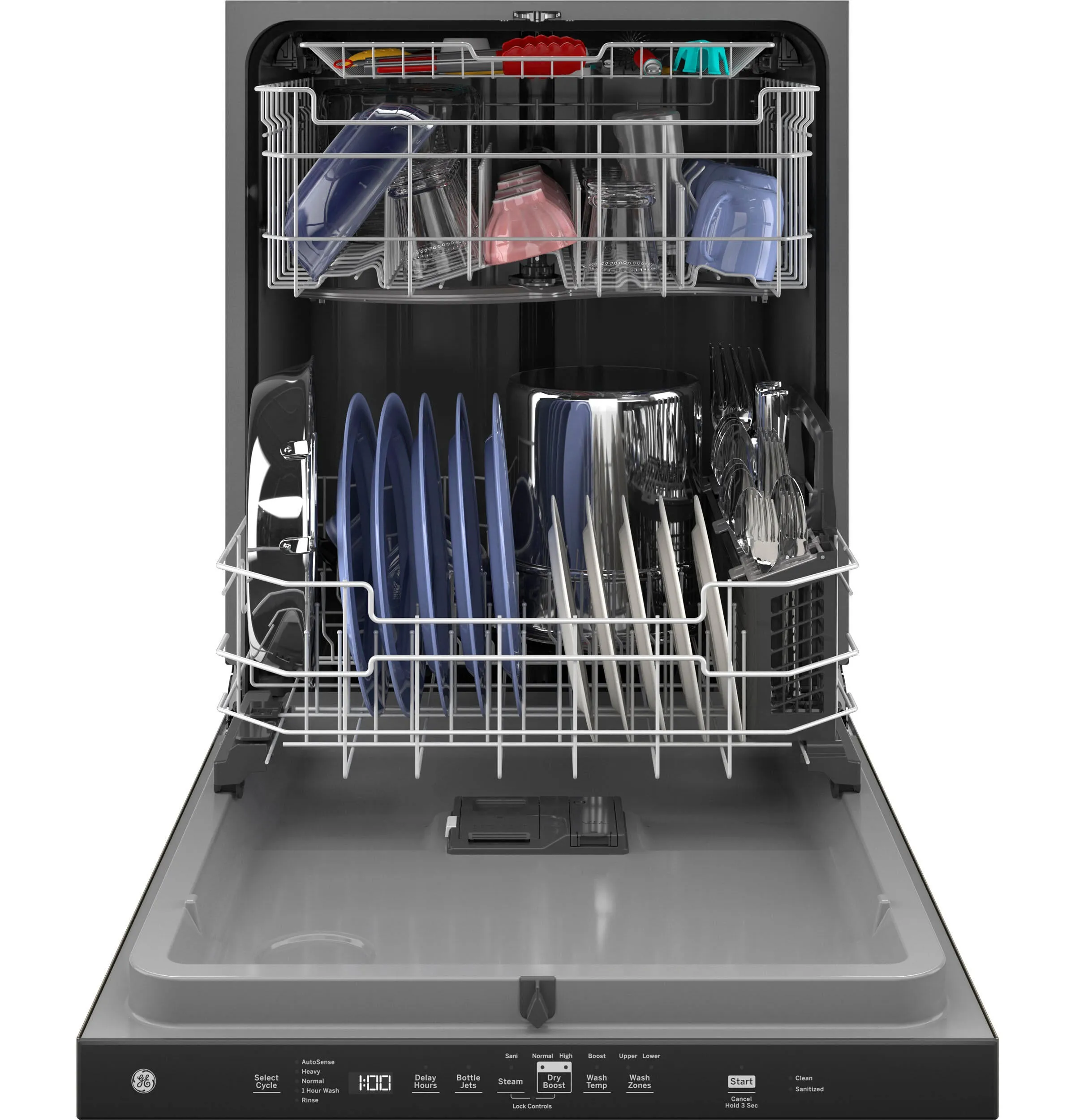 Ge Appliances GDP630PMRES Ge Top Control With Plastic Interior Dishwasher With Sanitize Cycle & Dry Boost