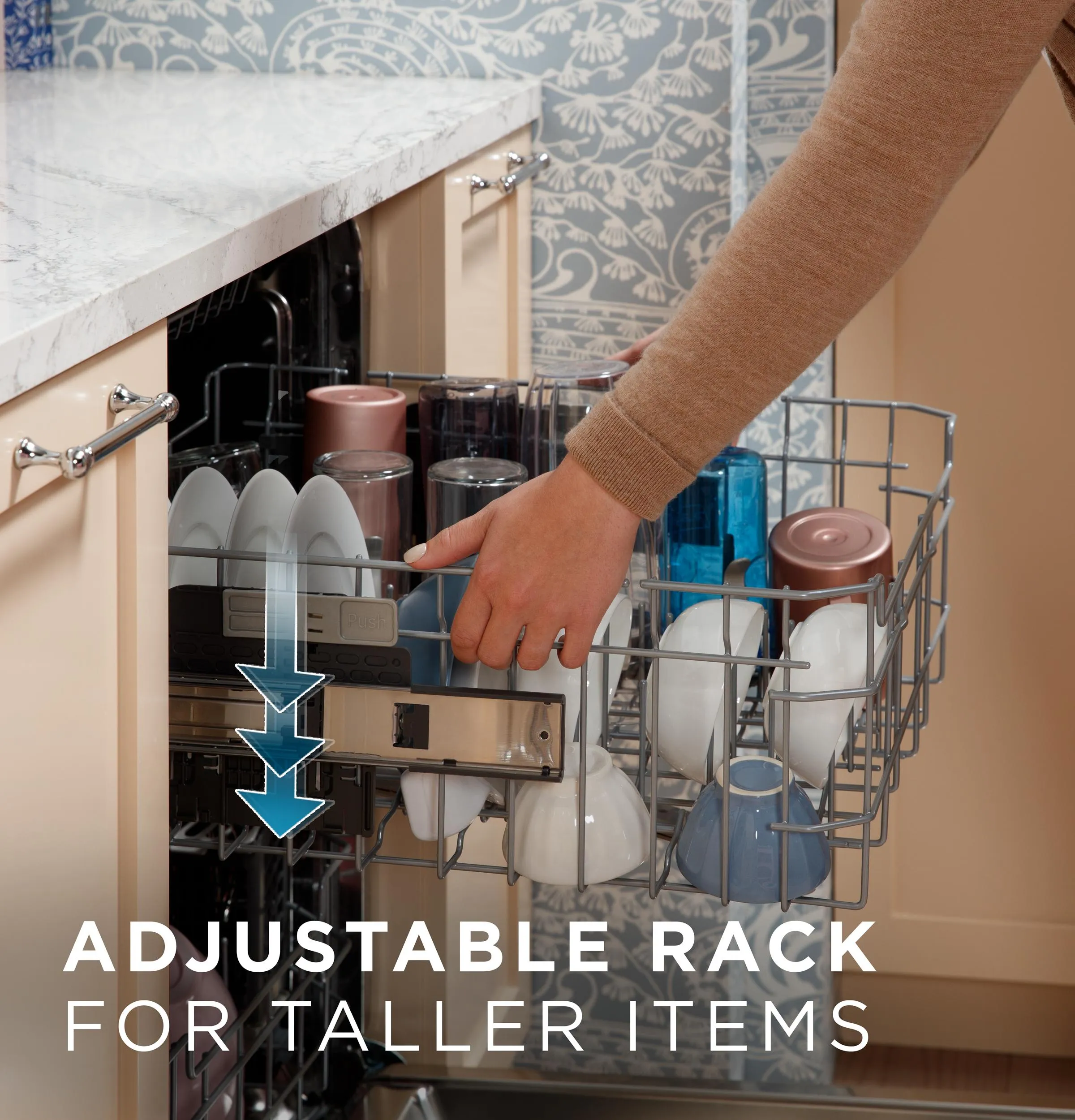 Ge Appliances GDP670SMVES Ge Fingerprint Resistant Top Control With Stainless Steel Interior Dishwasher With Sanitize Cycle