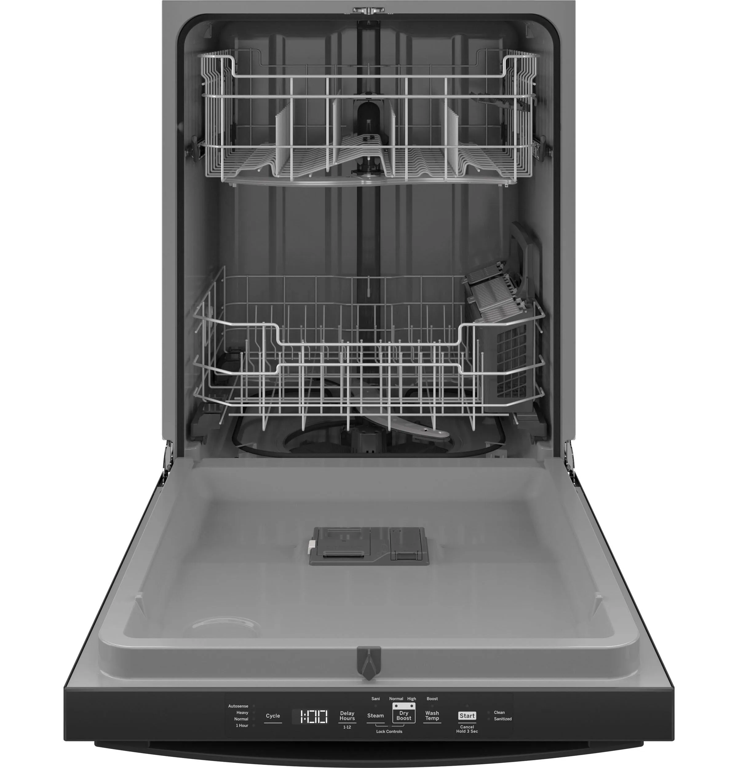 Ge Appliances GDT550PGRBB Ge Top Control With Plastic Interior Dishwasher With Sanitize Cycle & Dry Boost