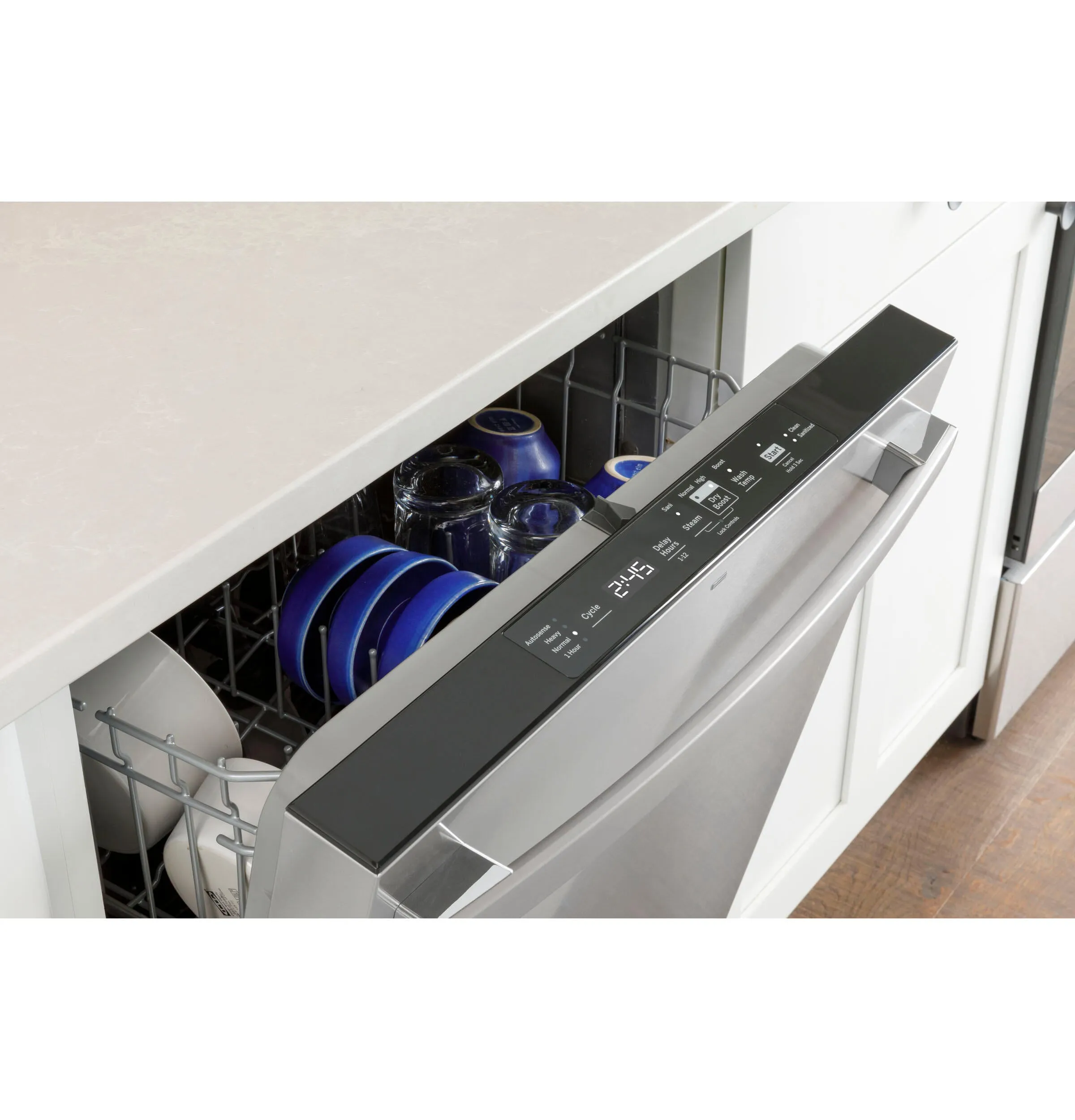 Ge Appliances GDT550PMRES Ge Top Control With Plastic Interior Dishwasher With Sanitize Cycle & Dry Boost
