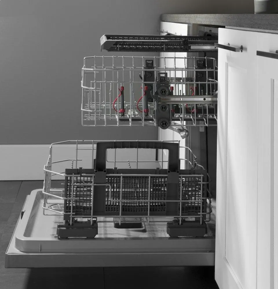 Ge Appliances GDT630PGMWW Ge Top Control With Plastic Interior Dishwasher With Sanitize Cycle & Dry Boost