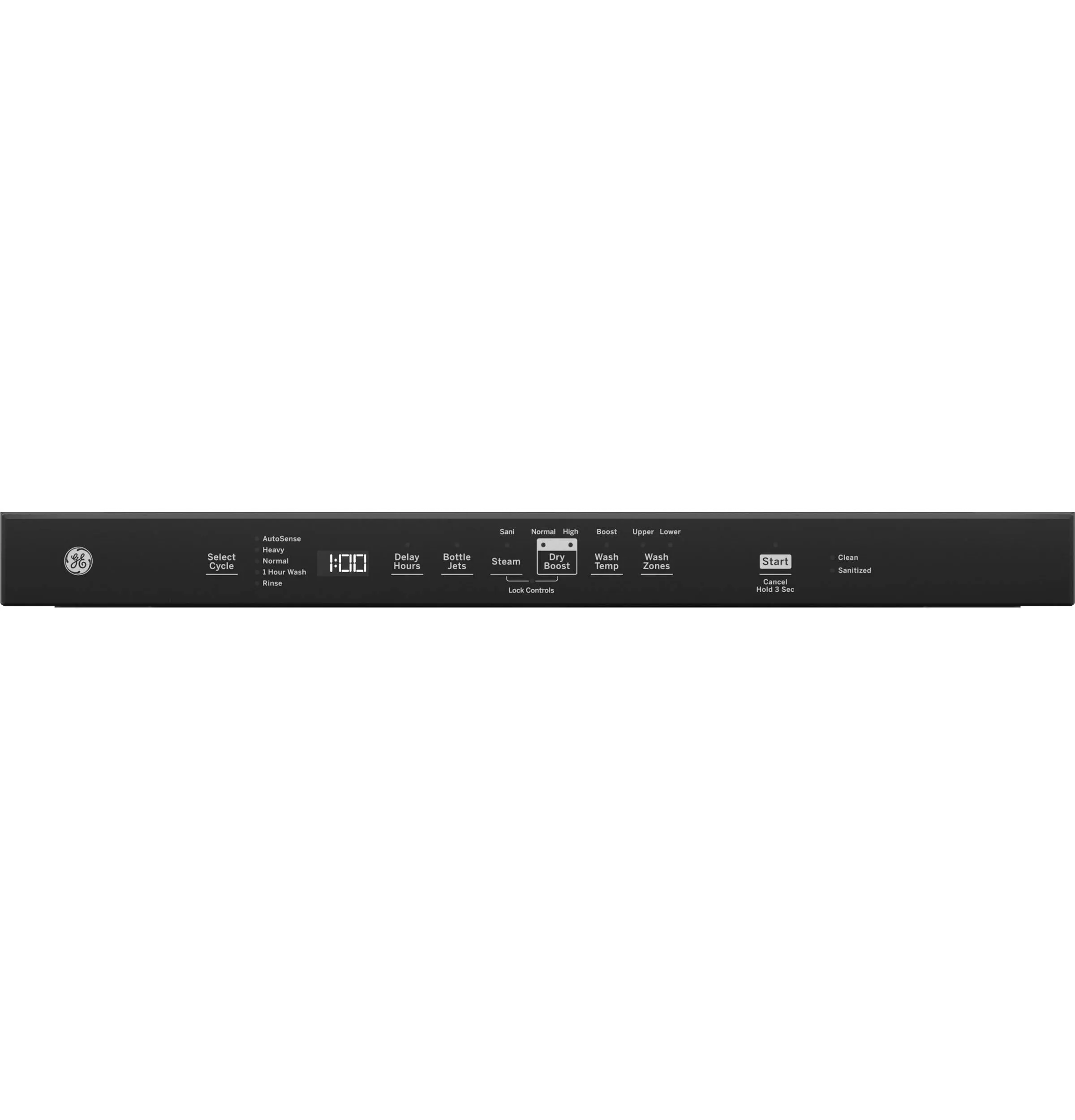 Ge Appliances GDT630PGRBB Ge Top Control With Plastic Interior Dishwasher With Sanitize Cycle & Dry Boost