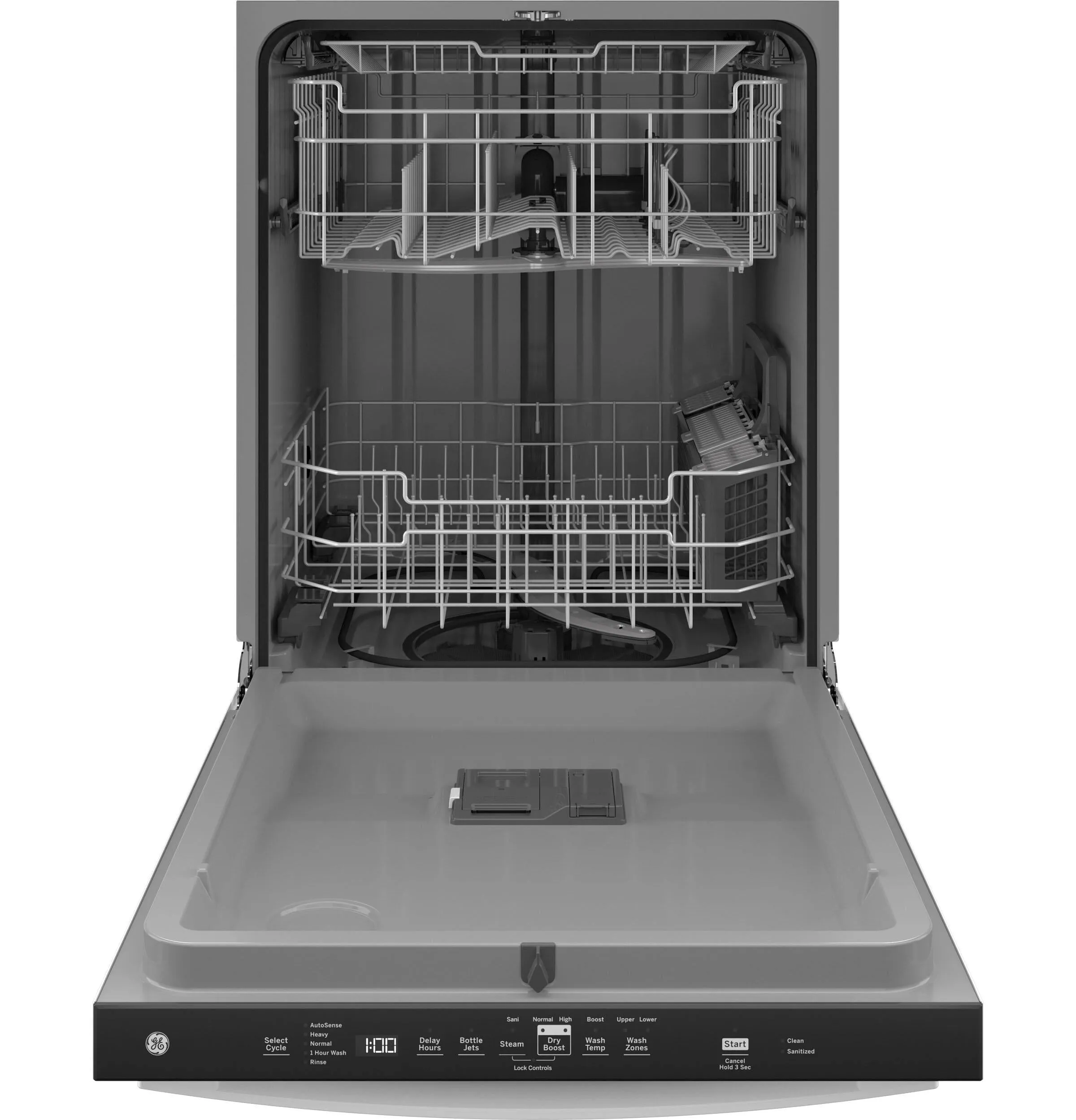 Ge Appliances GDT630PGRWW Ge Top Control With Plastic Interior Dishwasher With Sanitize Cycle & Dry Boost