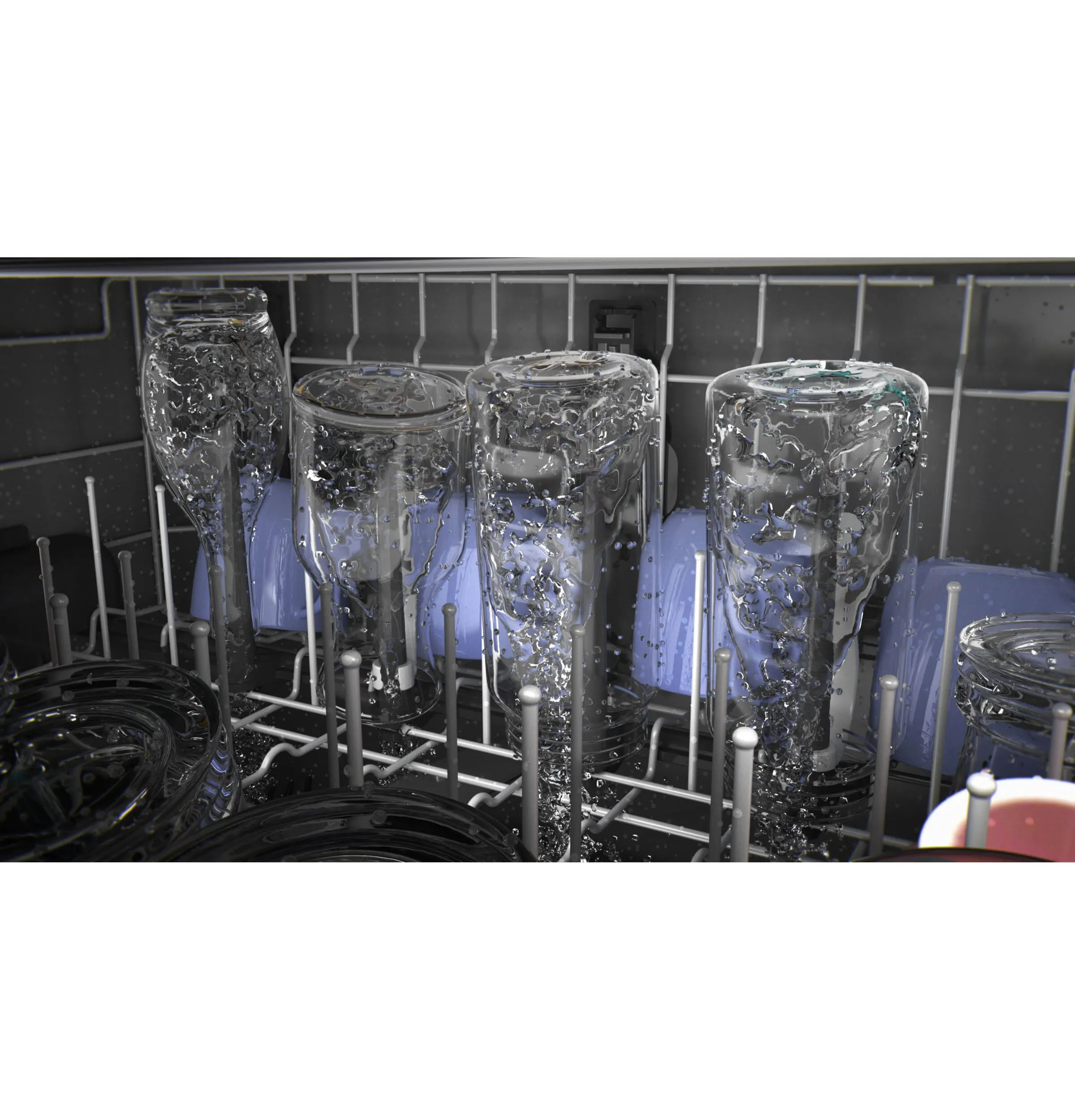 Ge Appliances GDT630PGRWW Ge Top Control With Plastic Interior Dishwasher With Sanitize Cycle & Dry Boost
