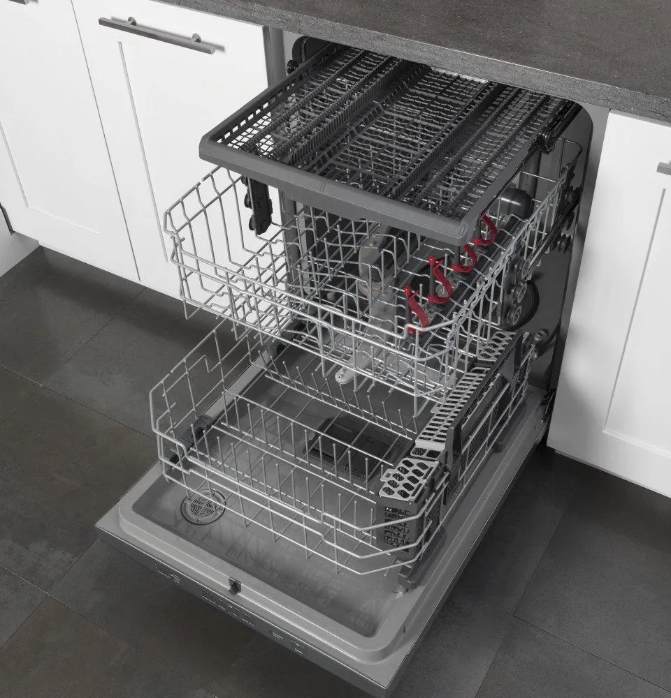 Ge Appliances GDT630PYMFS Ge Fingerprint Resistant Top Control With Plastic Interior Dishwasher With Sanitize Cycle & Dry Boost