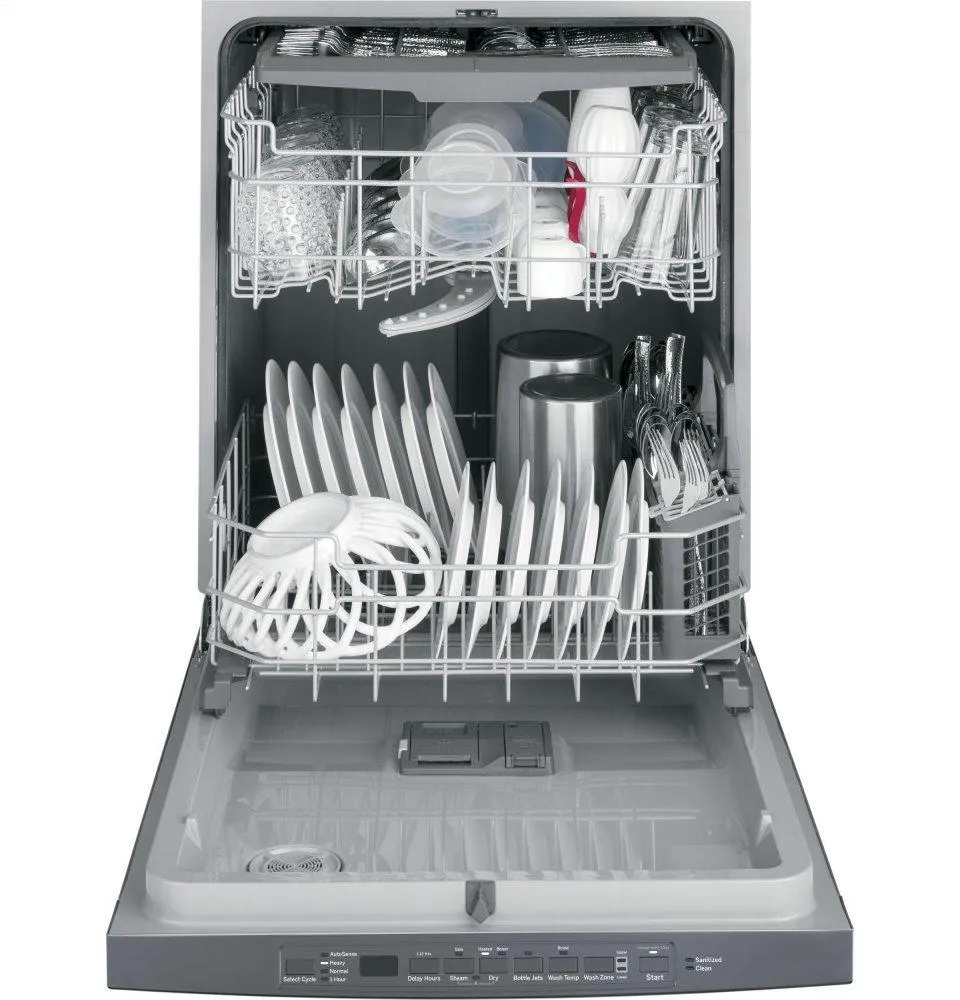Ge Appliances GDT630PYMFS Ge Fingerprint Resistant Top Control With Plastic Interior Dishwasher With Sanitize Cycle & Dry Boost