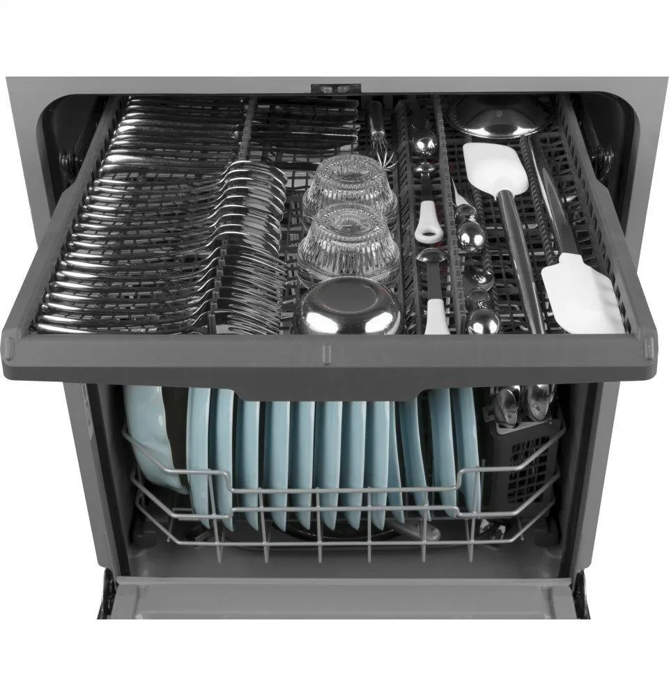 Ge Appliances GDT630PYMFS Ge Fingerprint Resistant Top Control With Plastic Interior Dishwasher With Sanitize Cycle & Dry Boost