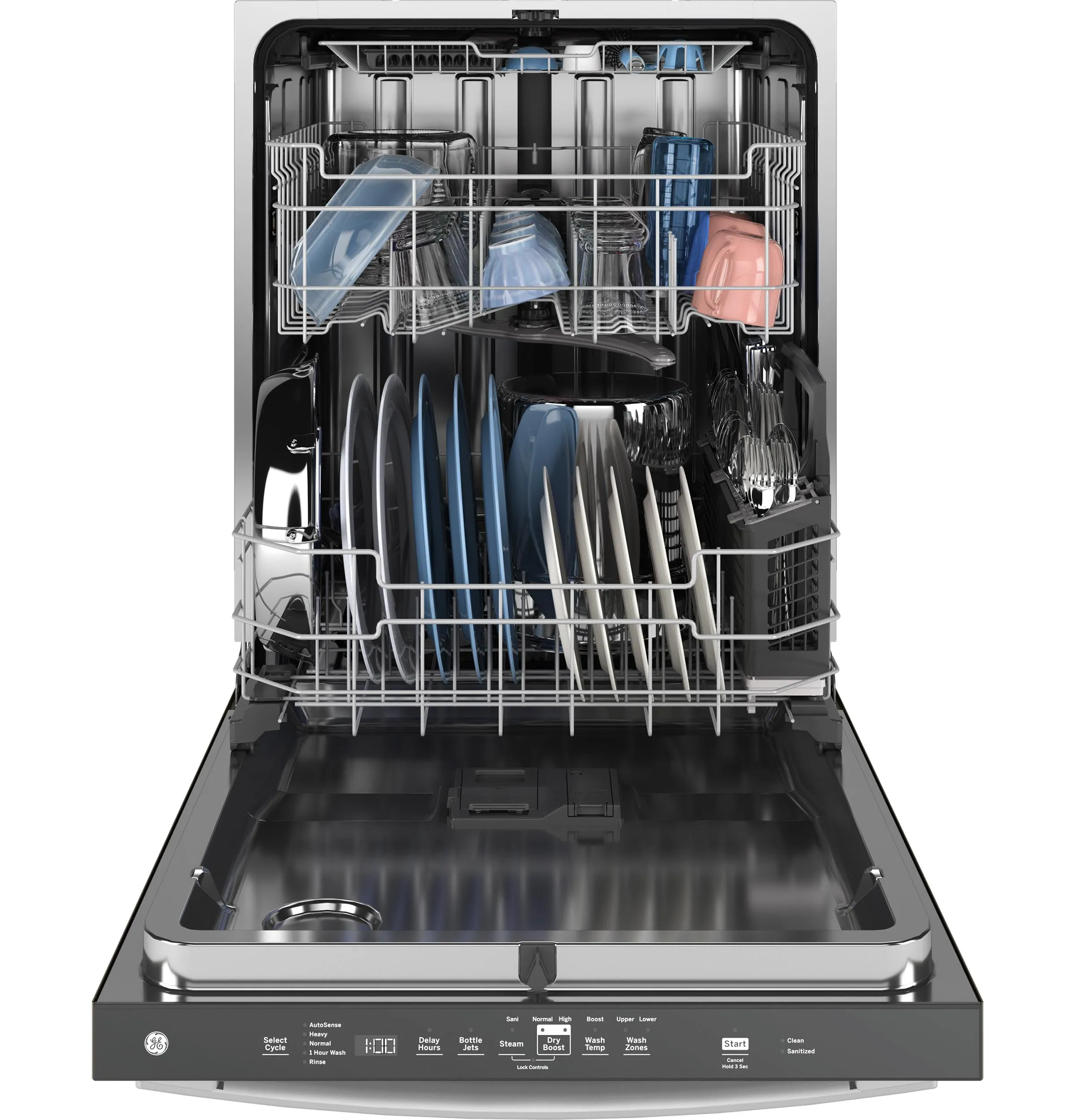 Ge Appliances GDT670SGVWW Ge Top Control With Stainless Steel Interior Dishwasher With Sanitize Cycle