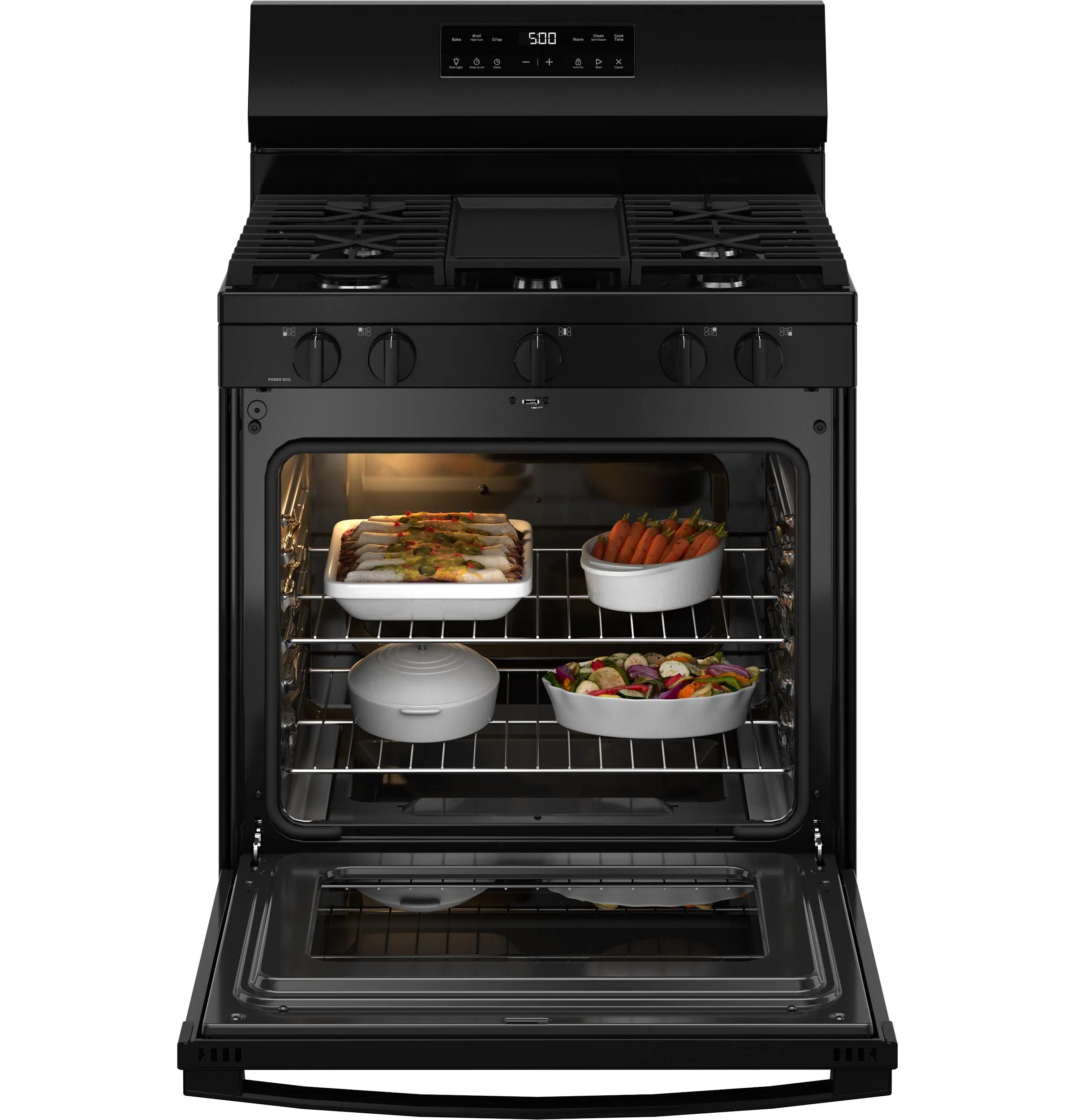 Ge Appliances GGF500PVBB Ge 30 Free-Standing Gas Range With Crisp Mode