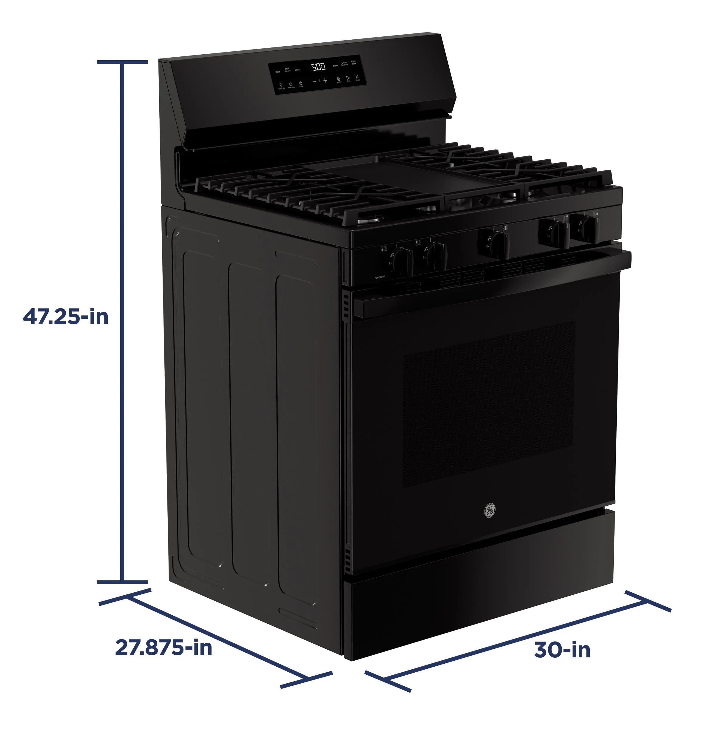 Ge Appliances GGF500PVBB Ge 30 Free-Standing Gas Range With Crisp Mode