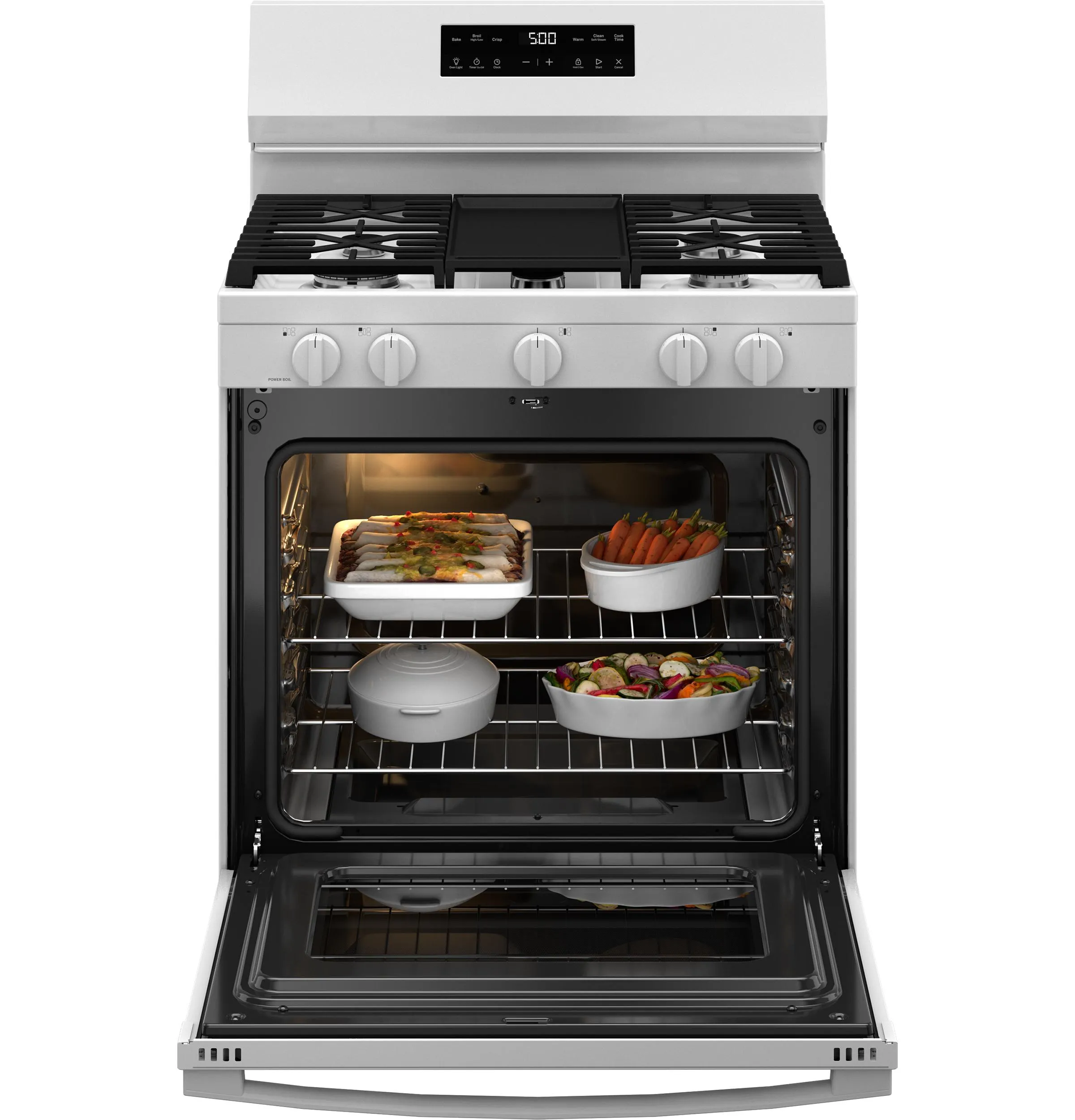 Ge Appliances GGF500PVWW Ge 30 Free-Standing Gas Range With Crisp Mode
