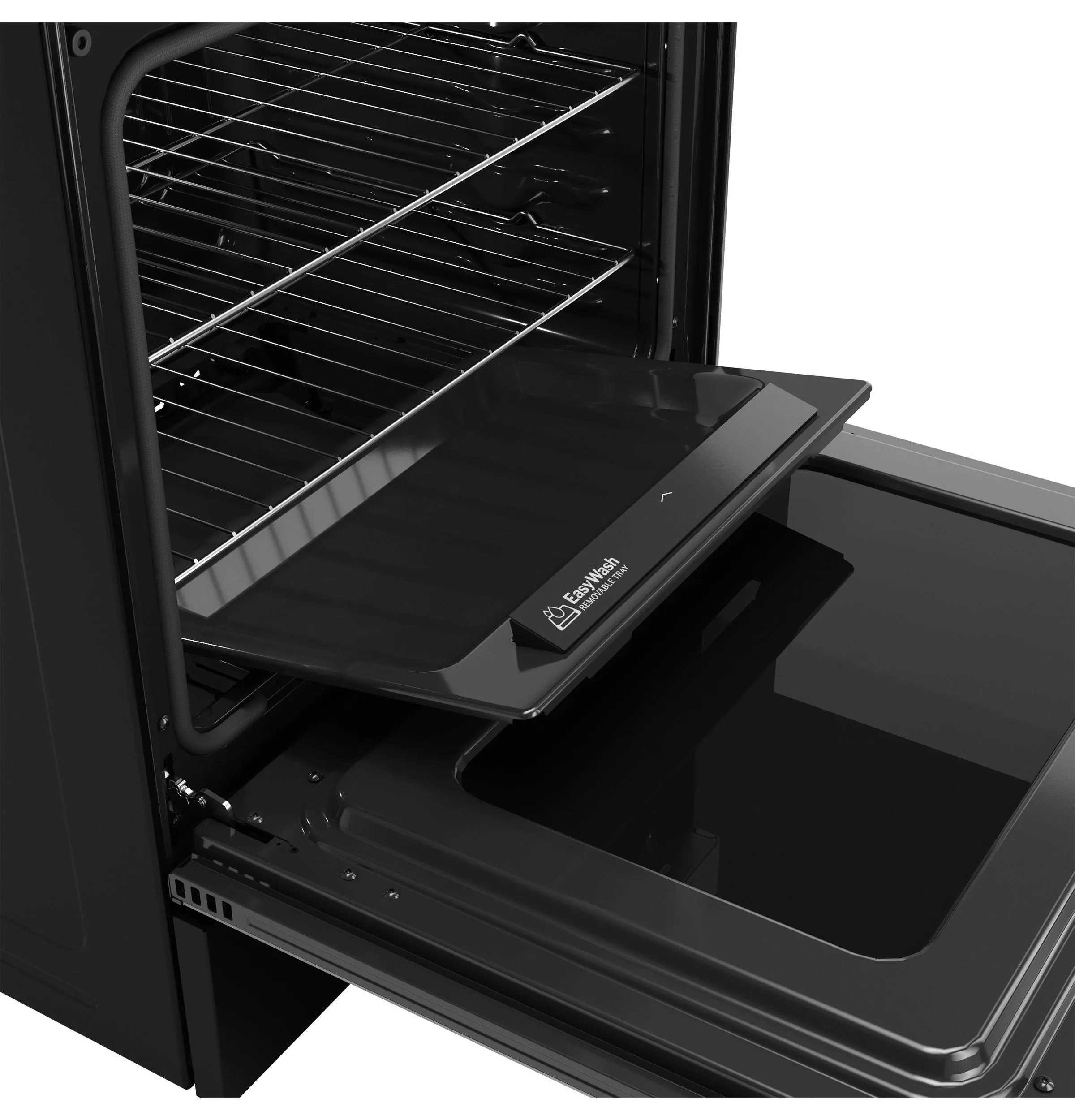 Ge Appliances GGF600AVBB Ge 30 Free-Standing Gas Convection Range With No Preheat Air Fry And Easywash&#8482; Oven Tray