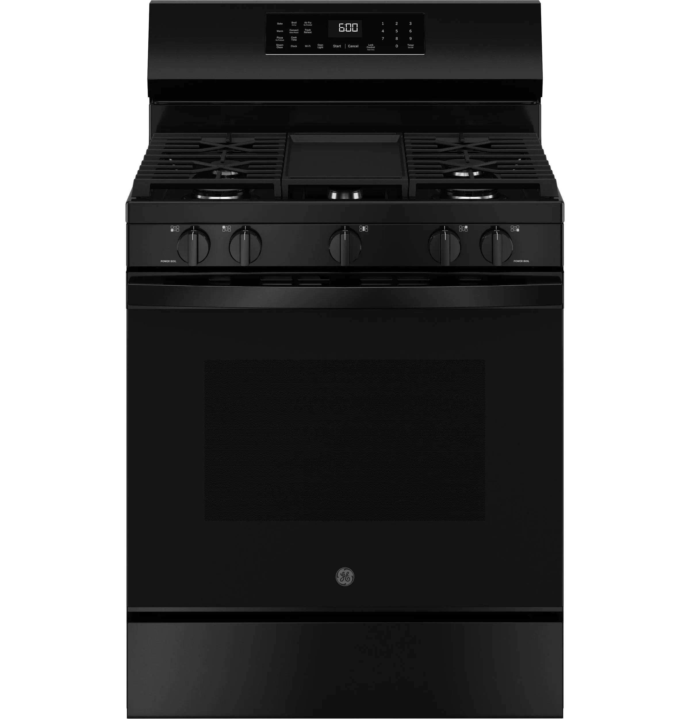 Ge Appliances GGF600AVBB Ge 30 Free-Standing Gas Convection Range With No Preheat Air Fry And Easywash&#8482; Oven Tray