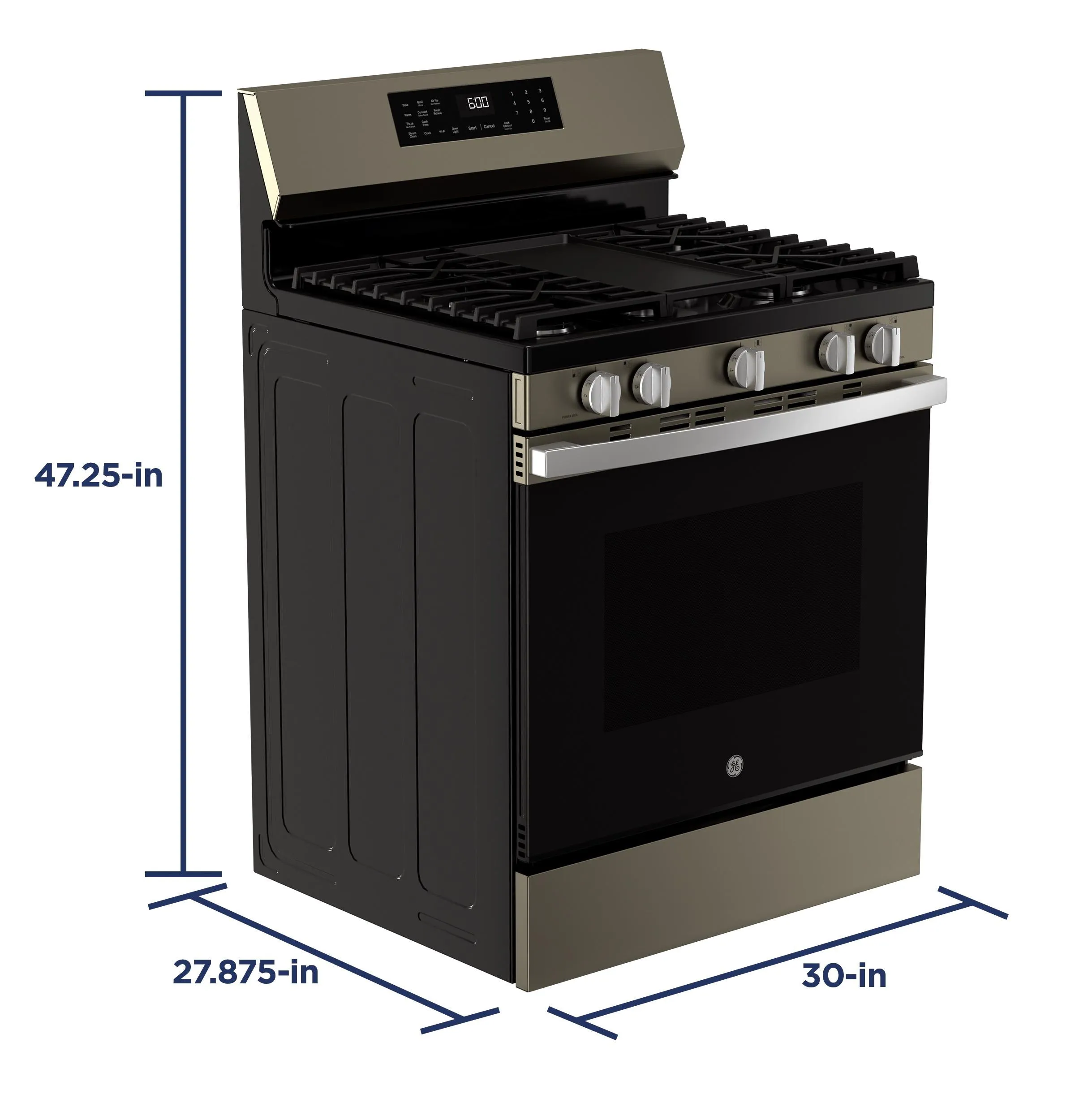 Ge Appliances GGF600AVES Ge 30 Free-Standing Gas Convection Range With No Preheat Air Fry And Easywash&#8482; Oven Tray