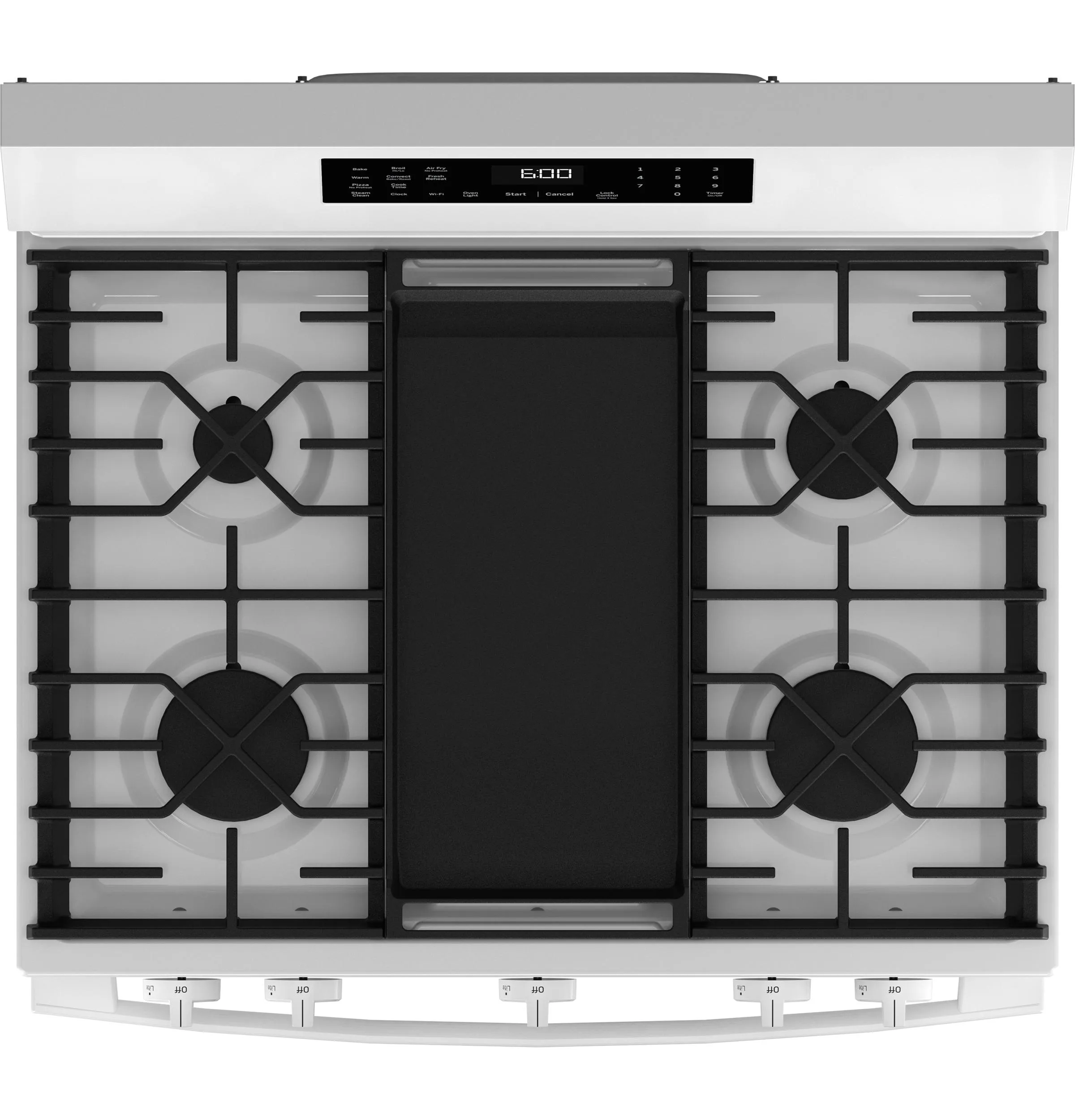 Ge Appliances GGF600AVWW Ge 30 Free-Standing Gas Convection Range With No Preheat Air Fry And Easywash&#8482; Oven Tray