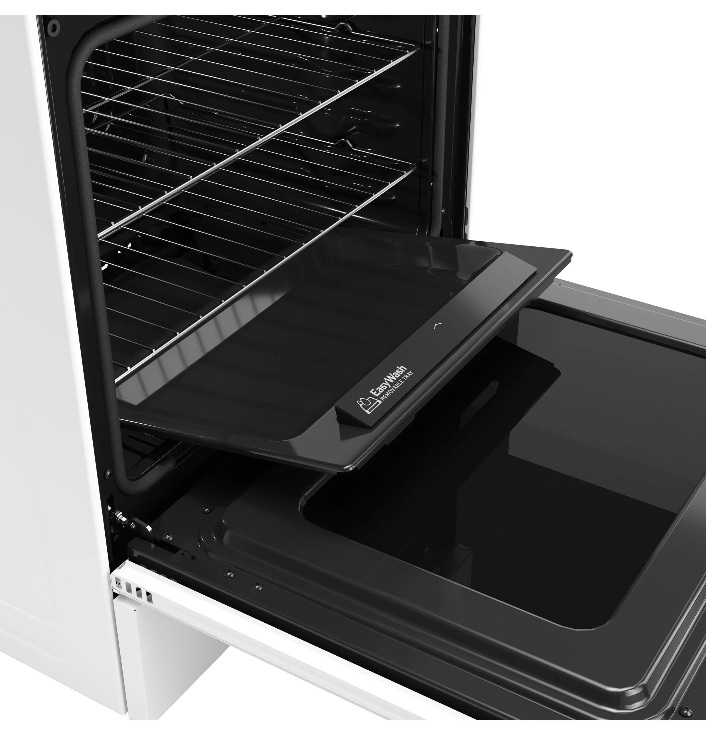 Ge Appliances GGF600AVWW Ge 30 Free-Standing Gas Convection Range With No Preheat Air Fry And Easywash&#8482; Oven Tray