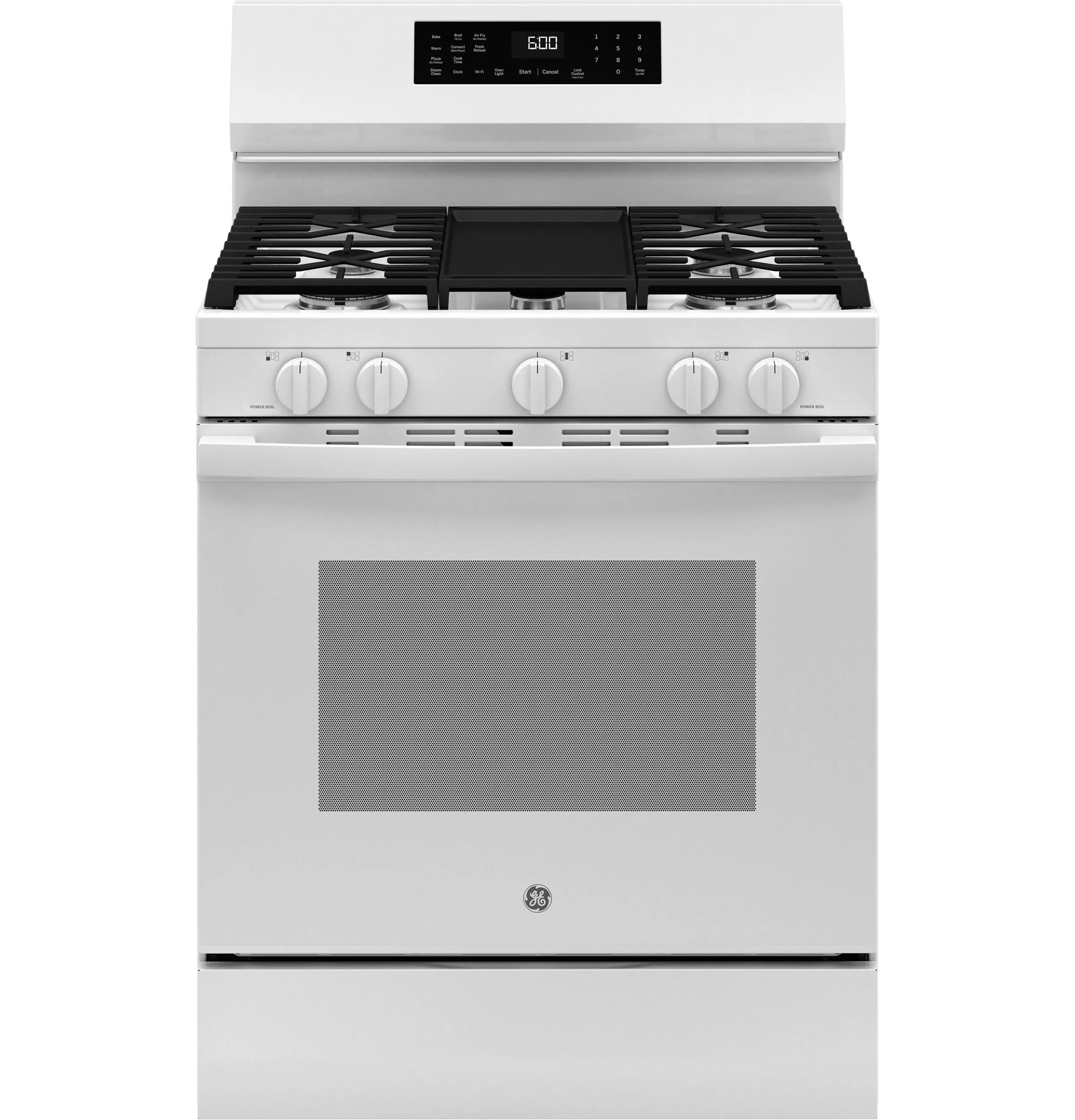 Ge Appliances GGF600AVWW Ge 30 Free-Standing Gas Convection Range With No Preheat Air Fry And Easywash&#8482; Oven Tray
