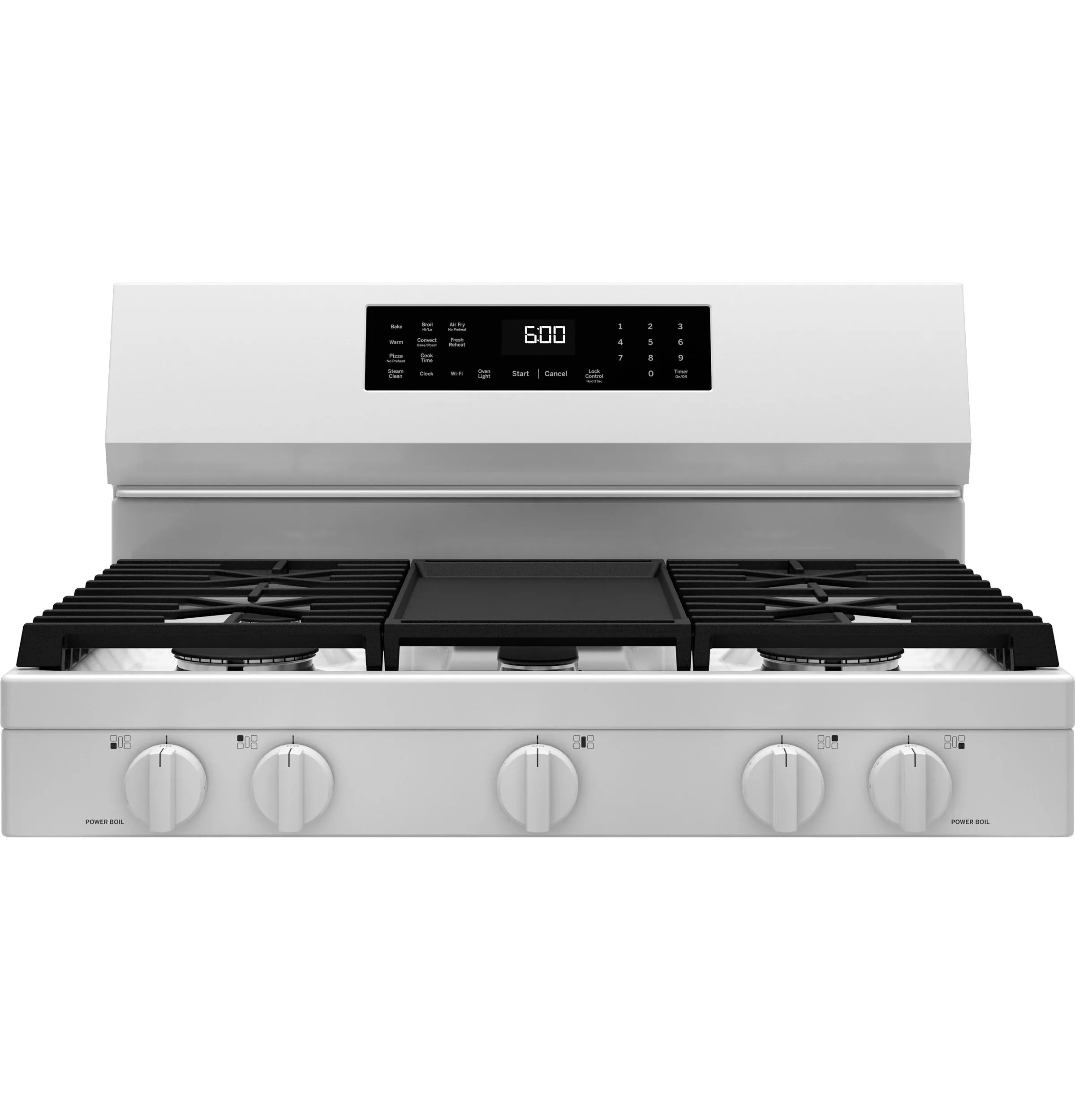 Ge Appliances GGF600AVWW Ge 30 Free-Standing Gas Convection Range With No Preheat Air Fry And Easywash&#8482; Oven Tray