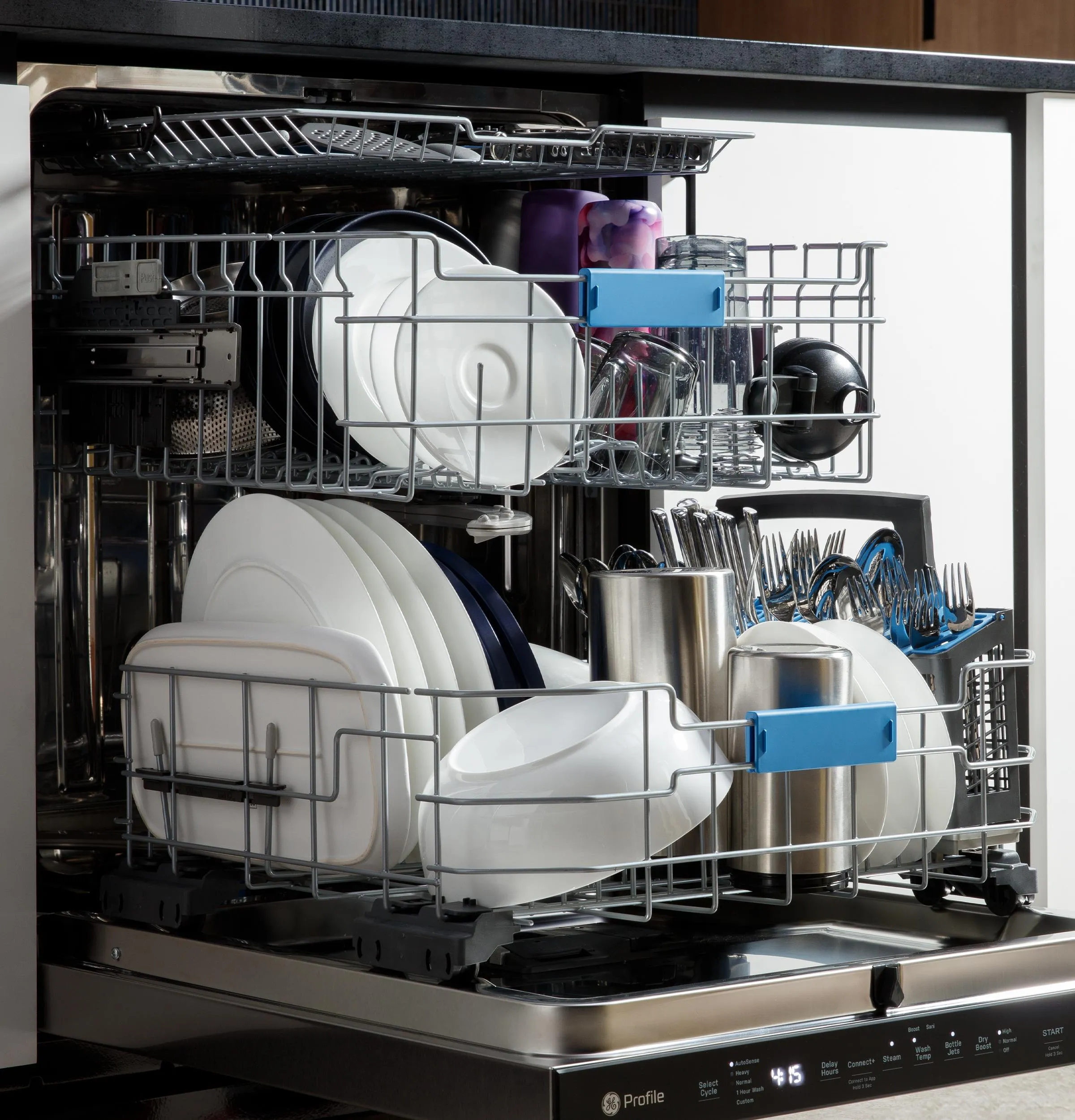 Ge Appliances PDP715SYVFS Ge Profile&#8482; Fingerprint Resistant Top Control With Stainless Steel Interior Dishwasher With Microban&#8482; Antimicrobial Protection With Sanitize Cycle