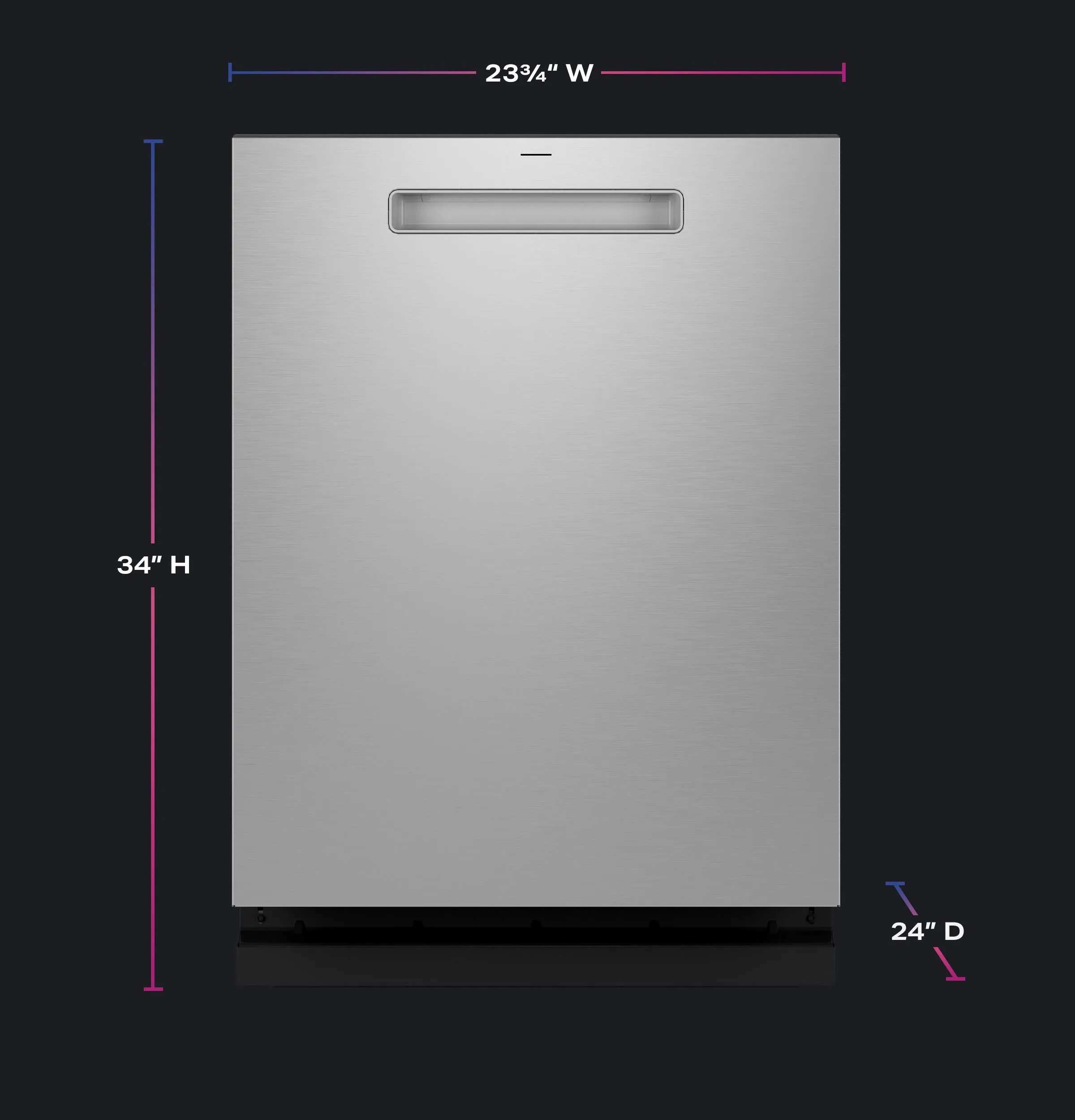 Ge Appliances PDP715SYVFS Ge Profile&#8482; Fingerprint Resistant Top Control With Stainless Steel Interior Dishwasher With Microban&#8482; Antimicrobial Protection With Sanitize Cycle