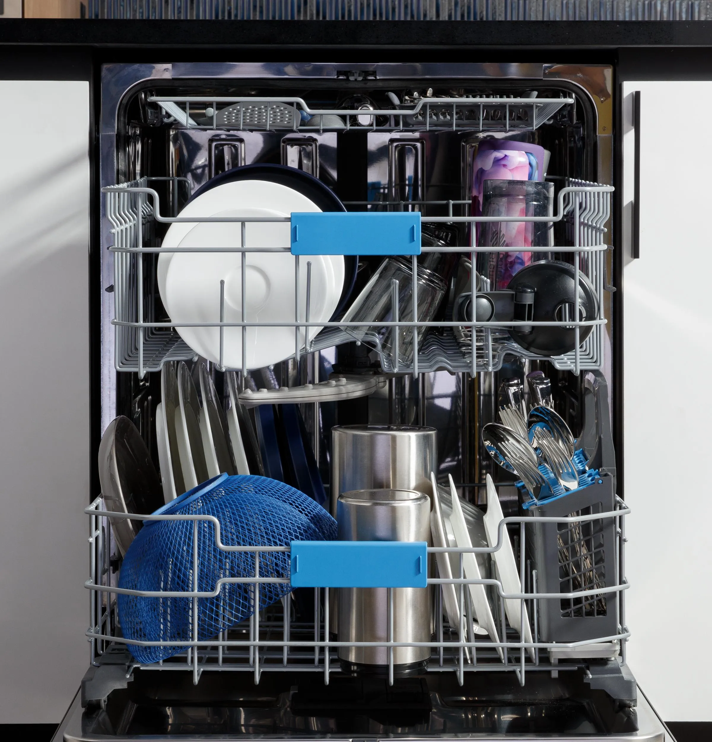 Ge Appliances PDP715SYVFS Ge Profile&#8482; Fingerprint Resistant Top Control With Stainless Steel Interior Dishwasher With Microban&#8482; Antimicrobial Protection With Sanitize Cycle