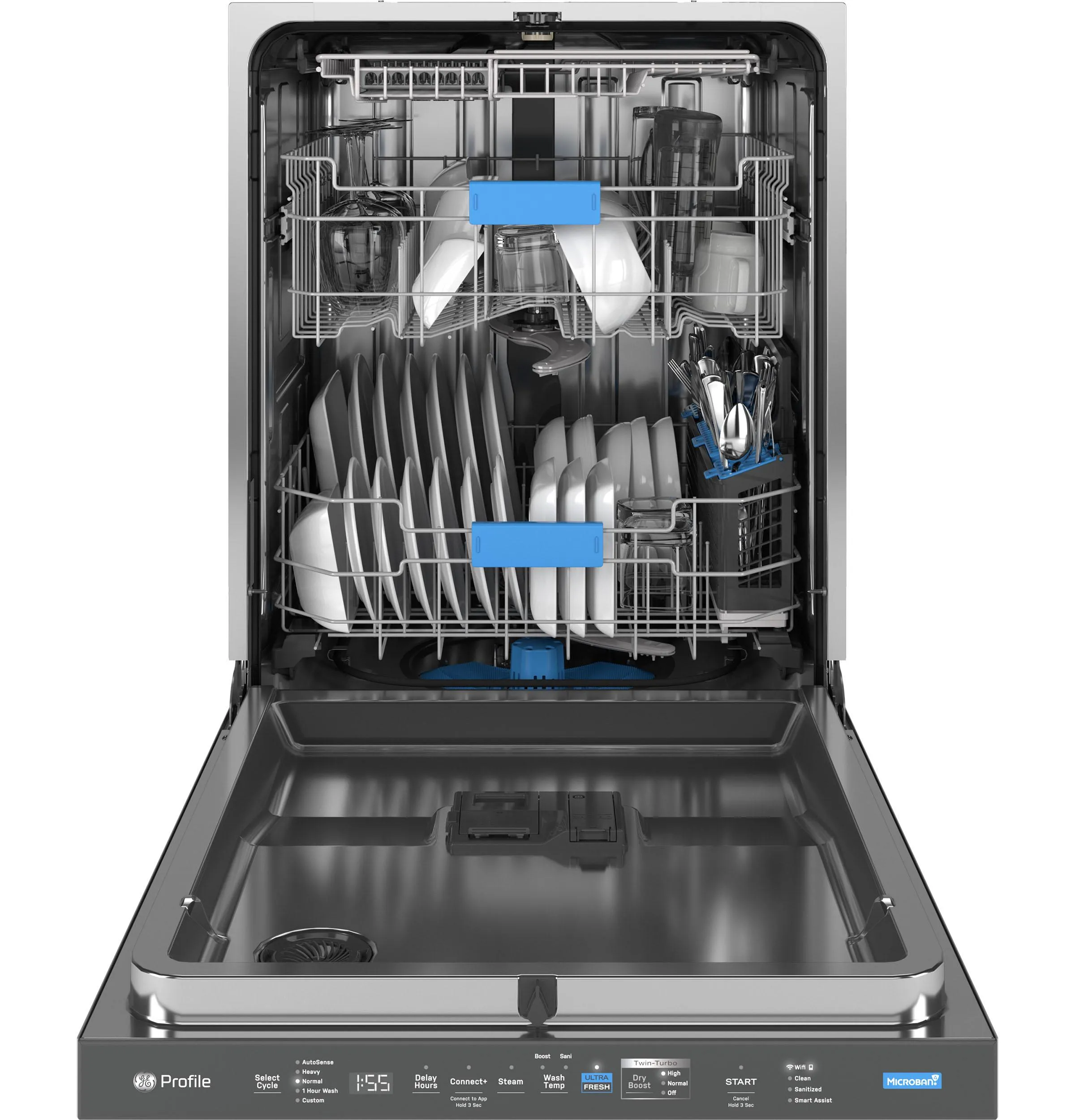 Ge Appliances PDP755SBVTS Ge Profile&#8482; Energy Star Smart Ultrafresh System Dishwasher With Microban&#8482; Antimicrobial Technology With Deep Clean Washing 3Rd Rack. 42 Dba