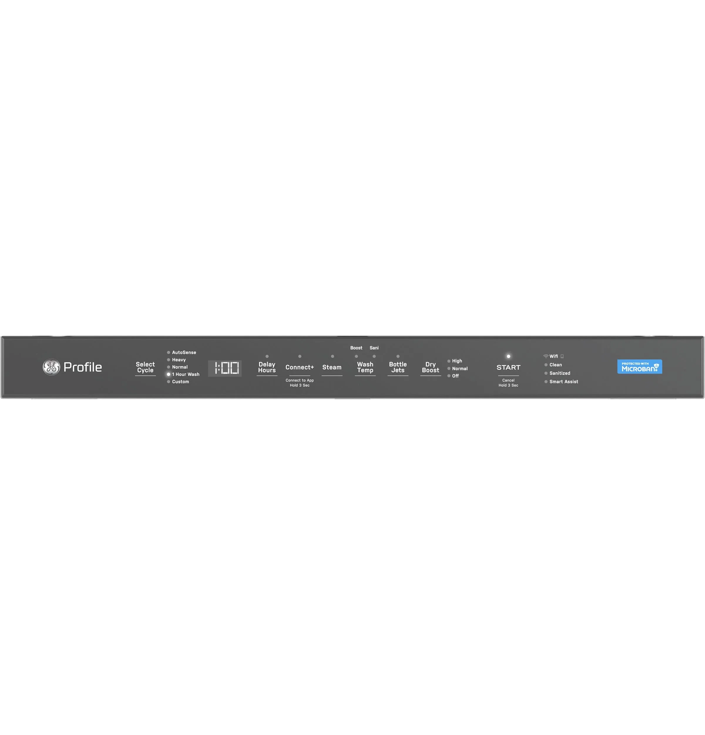 Ge Appliances PDT715SYVFS Ge Profile&#8482; Fingerprint Resistant Top Control With Stainless Steel Interior Dishwasher With Microban&#8482; Antimicrobial Protection With Sanitize Cycle