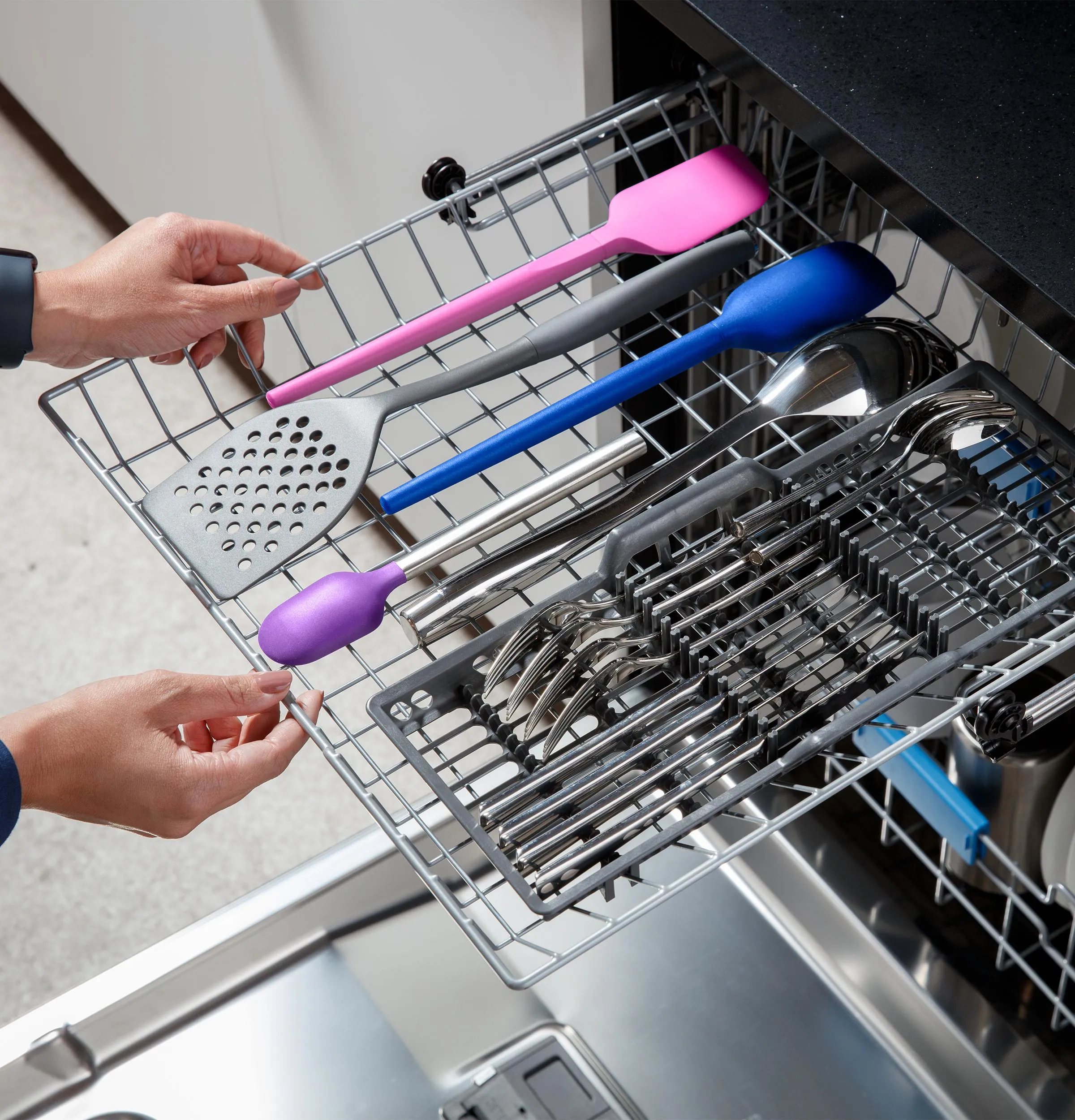 Ge Appliances PDT715SYVFS Ge Profile&#8482; Fingerprint Resistant Top Control With Stainless Steel Interior Dishwasher With Microban&#8482; Antimicrobial Protection With Sanitize Cycle