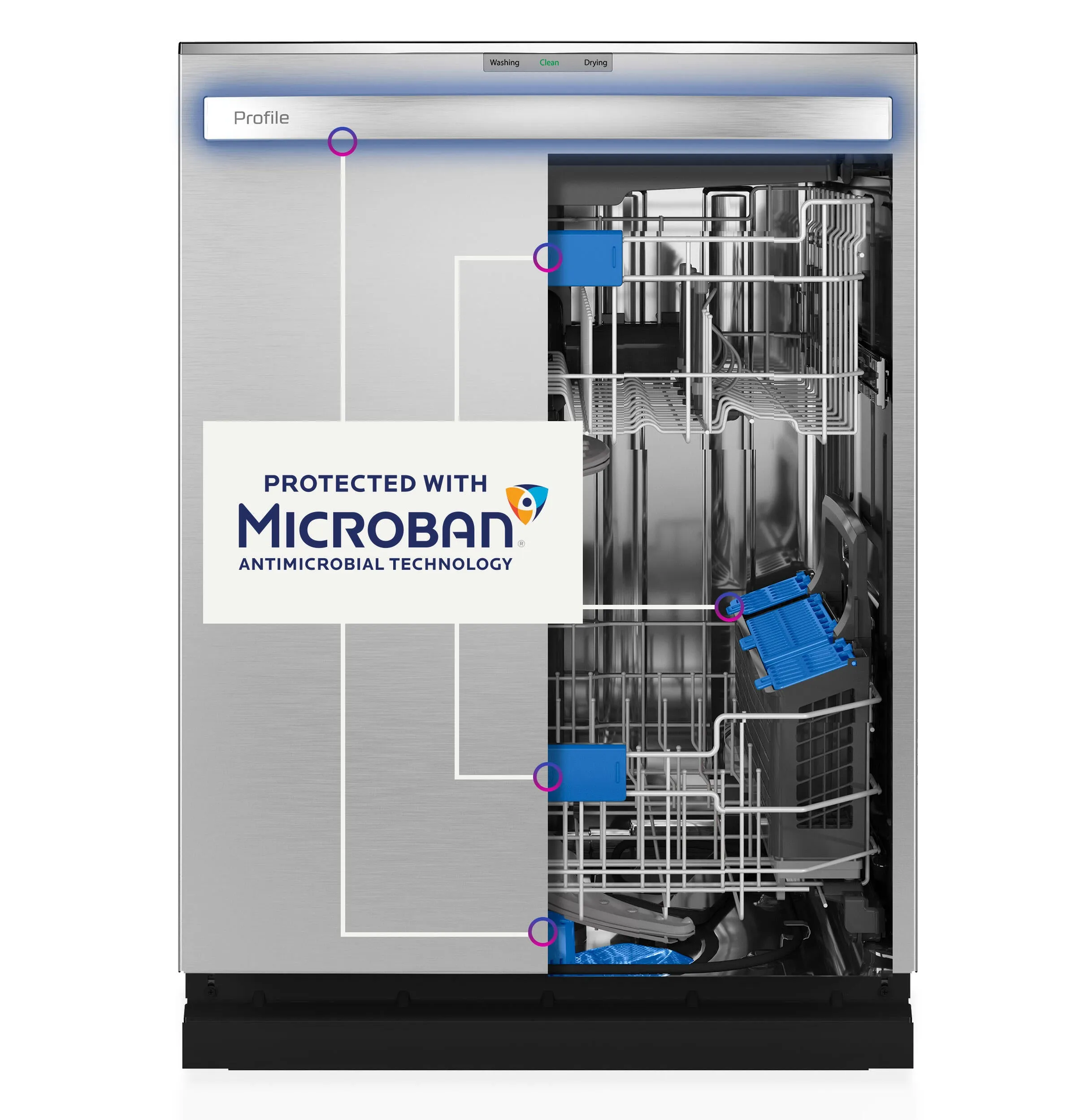 Ge Appliances PDT755SYRFS Ge Profile&#8482; Ultrafresh System Dishwasher With Stainless Steel Interior