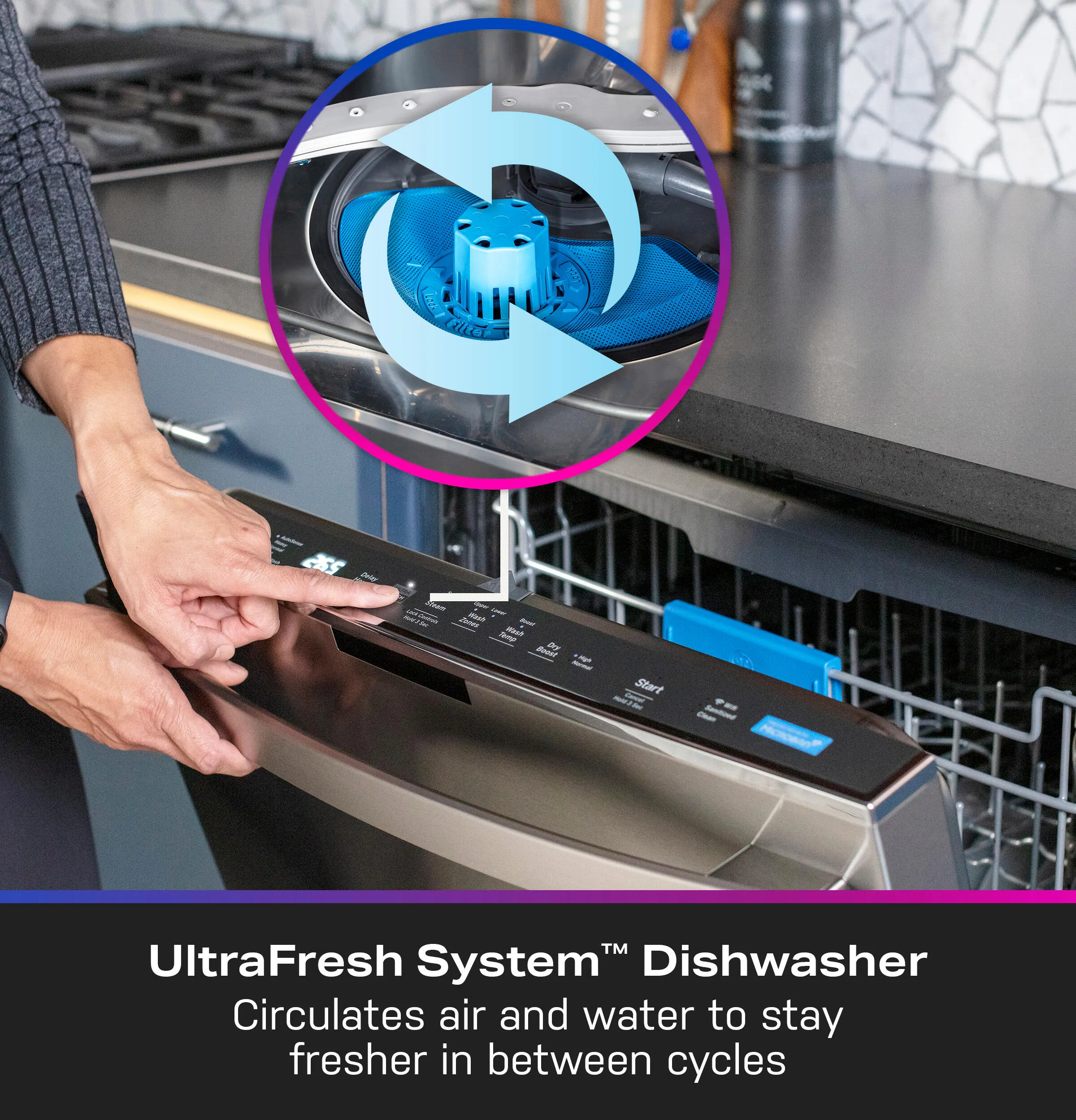 Ge Appliances PDT755SYRFS Ge Profile&#8482; Ultrafresh System Dishwasher With Stainless Steel Interior