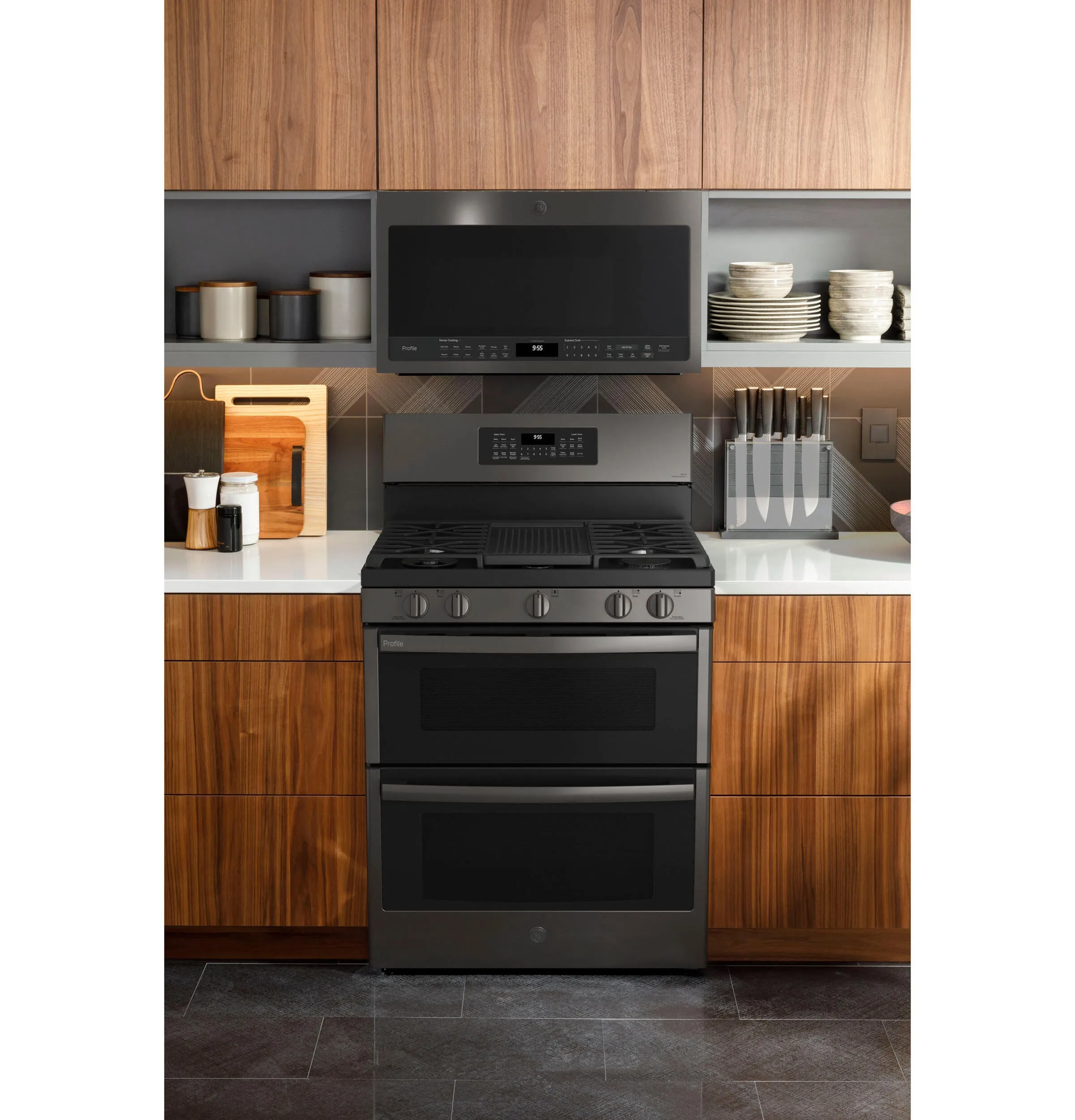 Ge Appliances PGB965BPTS Ge Profile&#8482; 30 Free-Standing Gas Double Oven Convection Range With No Preheat Air Fry