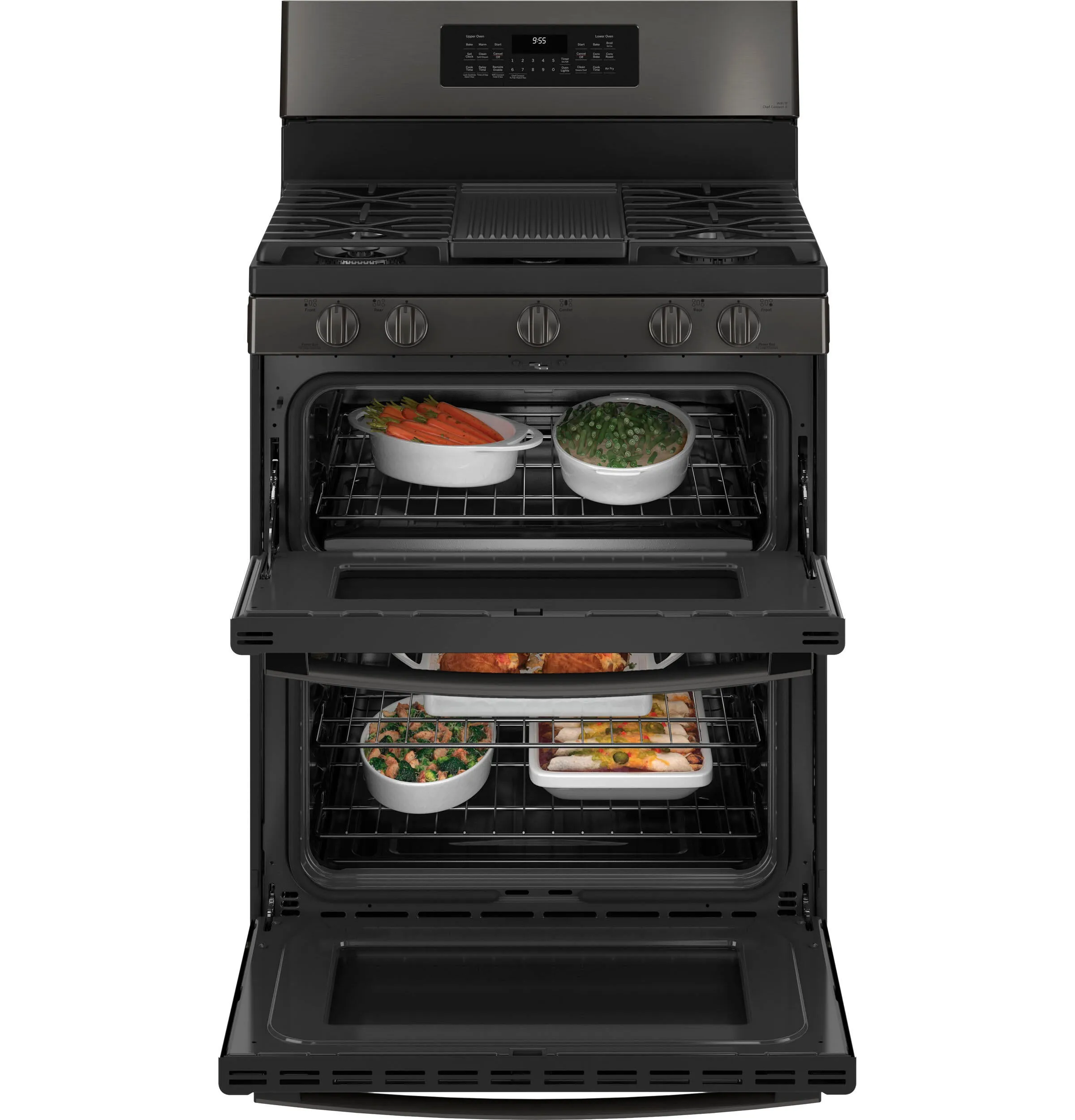 Ge Appliances PGB965BPTS Ge Profile&#8482; 30 Free-Standing Gas Double Oven Convection Range With No Preheat Air Fry