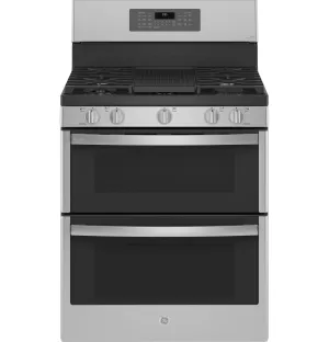 Ge Appliances PGB965YPFS Ge Profile&#8482; 30 Free-Standing Gas Double Oven Convection Fingerprint Resistant Range With No Preheat Air Fry